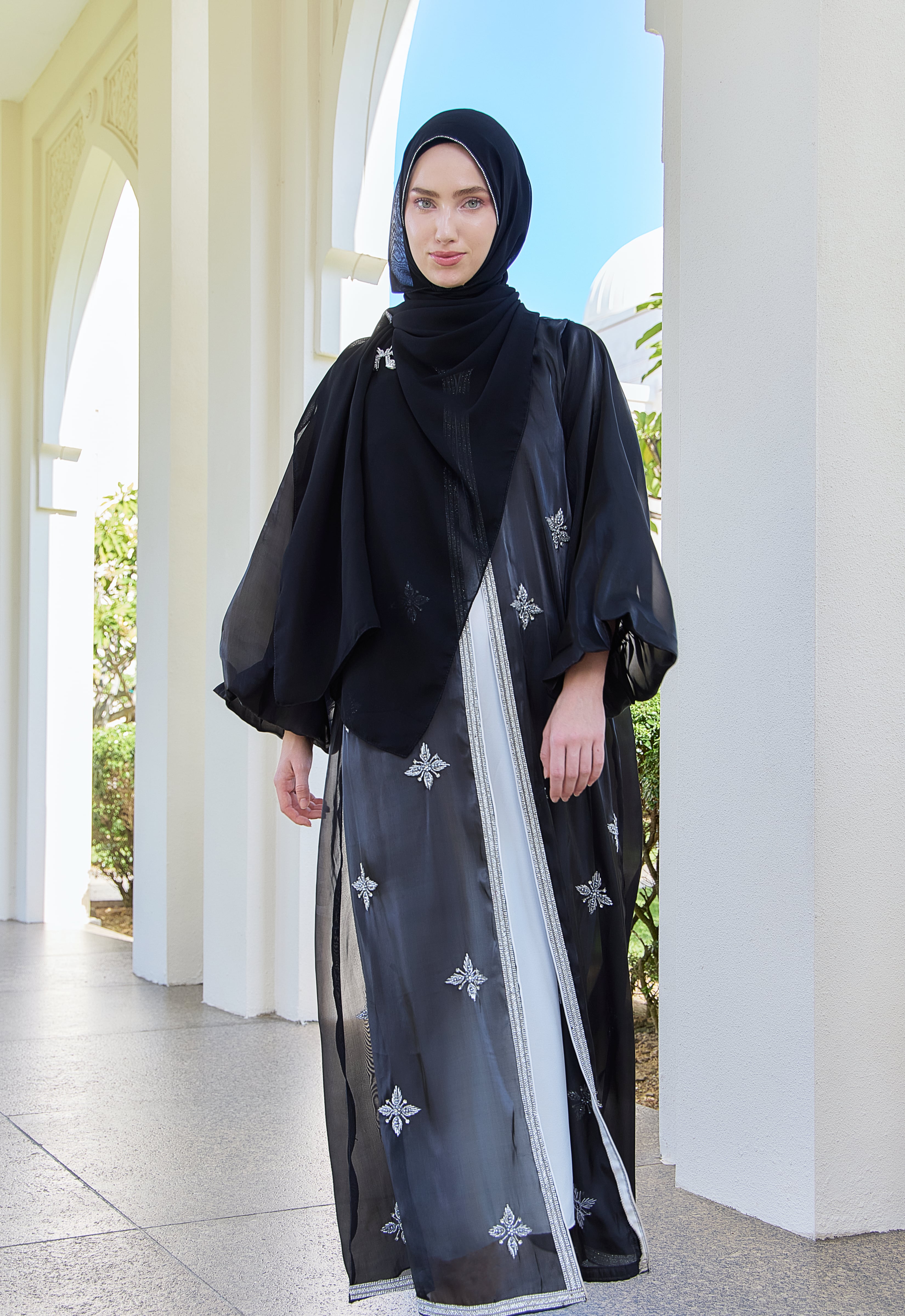 THALIA LUXE ABAYA - BLACK