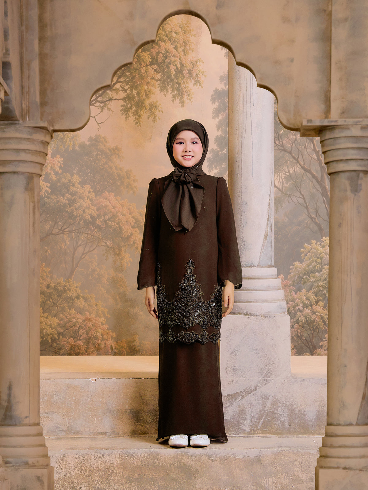 SUPER LUXE SERIES |AISYAH KURUNG KIDS - RICH BROWN