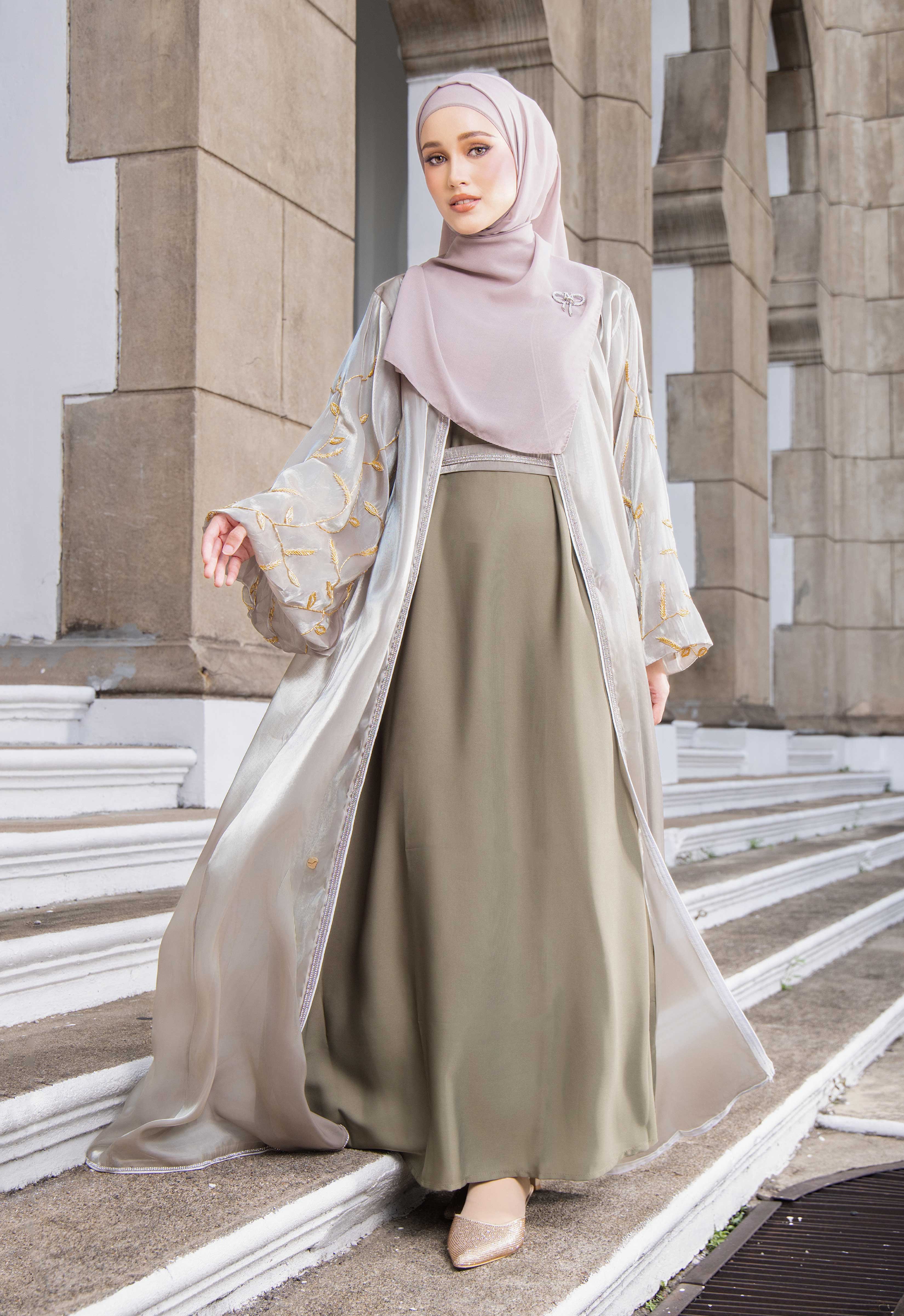 AALIYAH LUXE ABAYA - BROWN