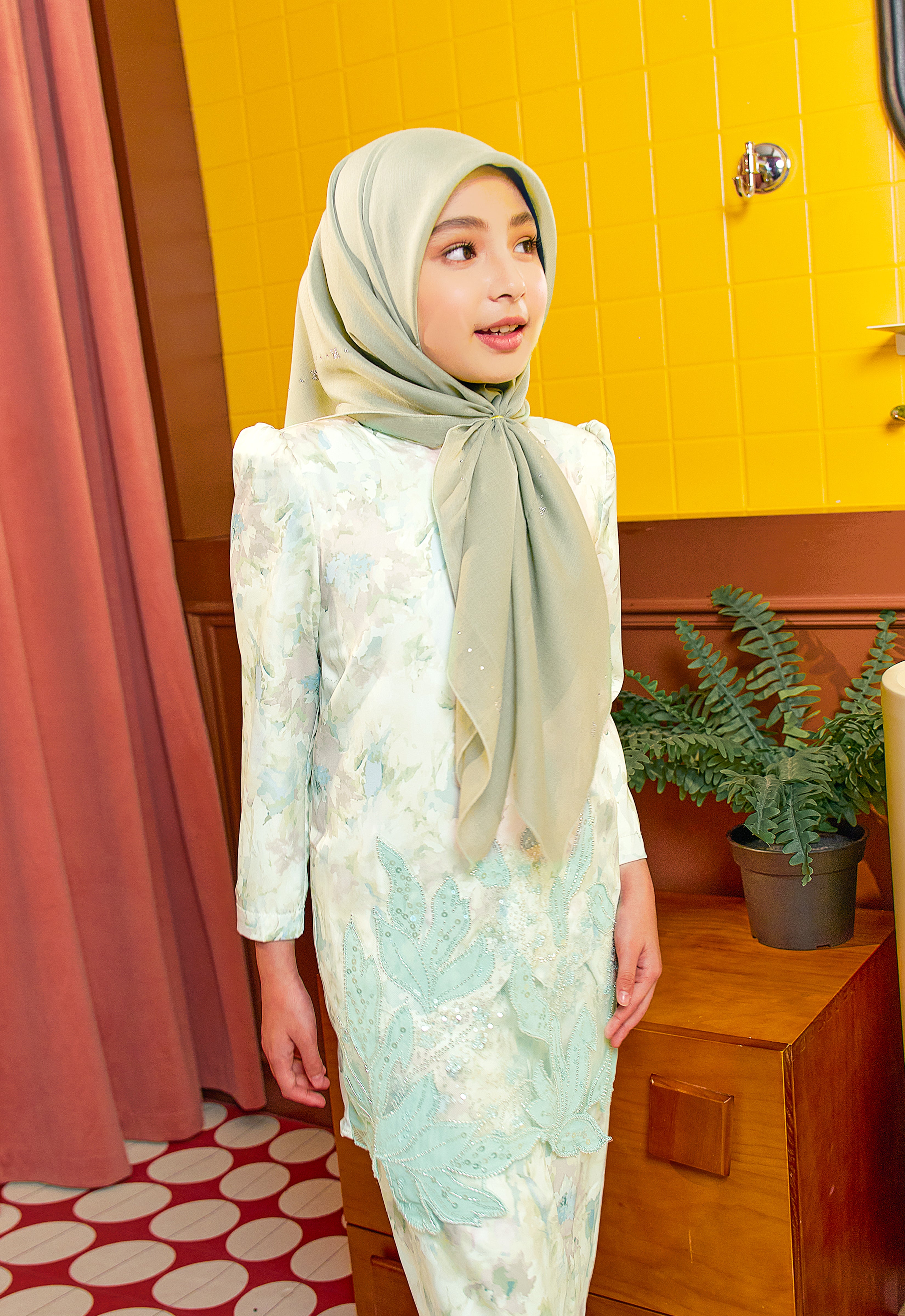 KIDS ANGGUN KURUNG 3.0 - GREEN