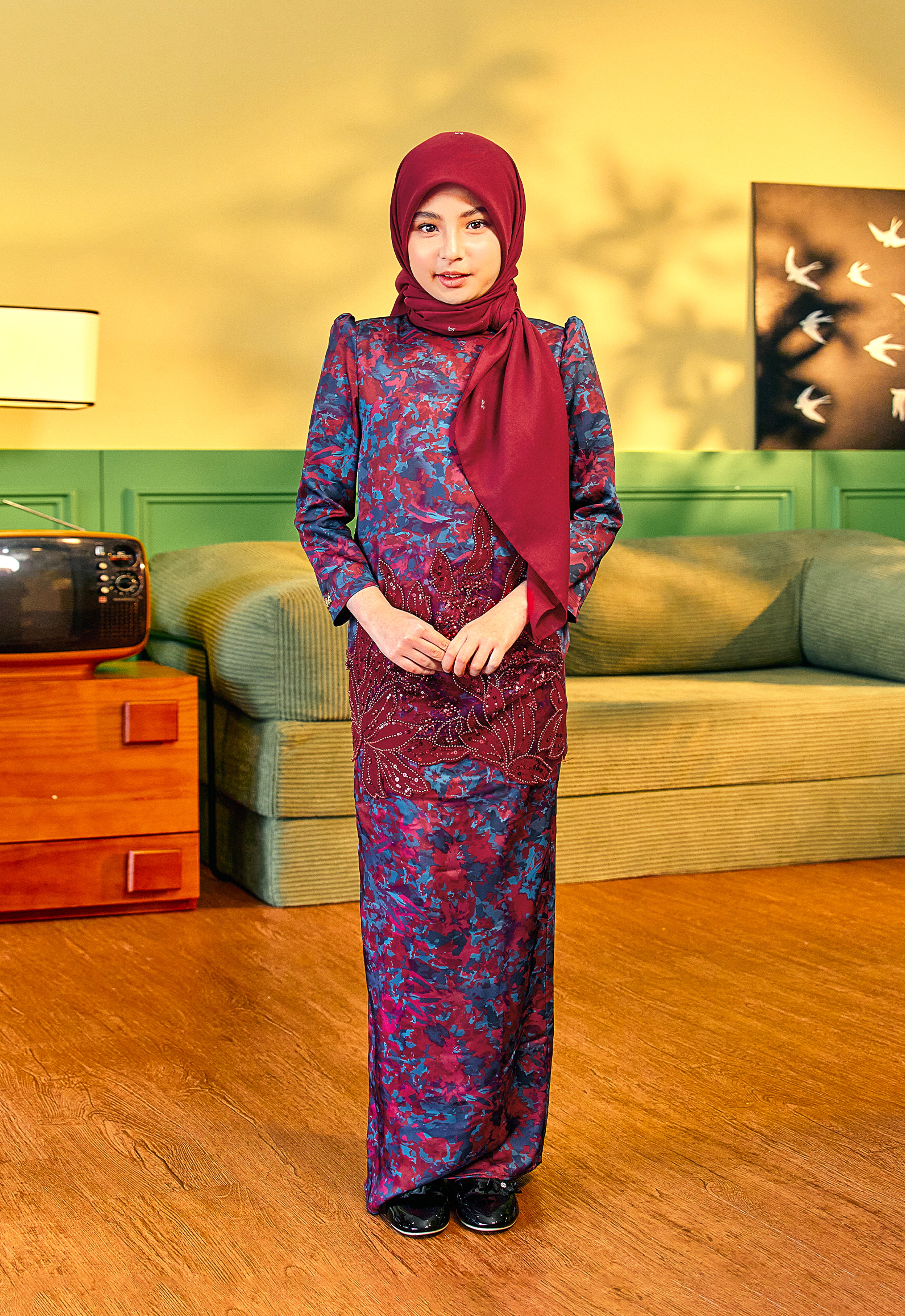 KIDS ANGGUN KURUNG 3.0 - MAROON