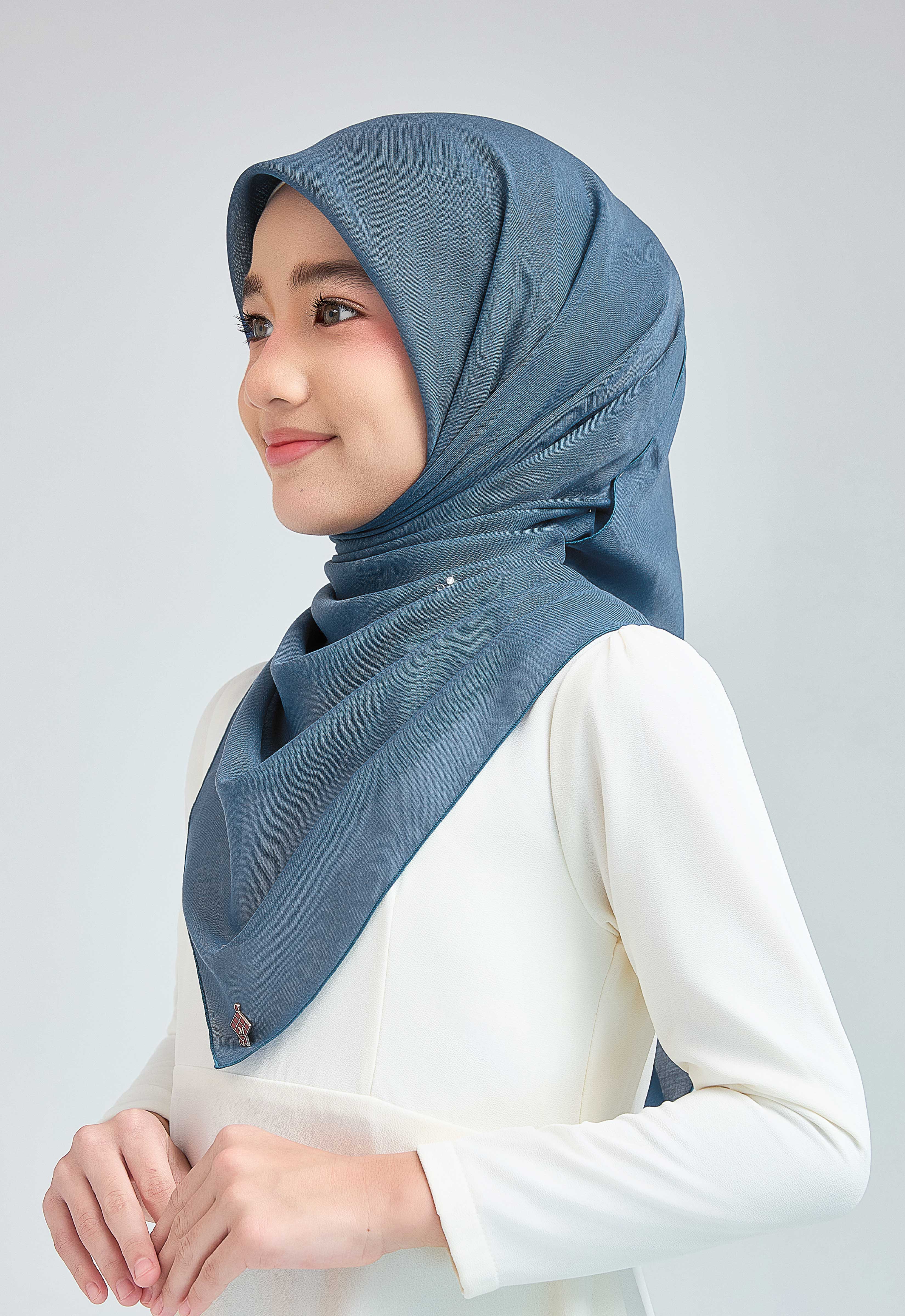 KIDS SETULUS RAYA PLAIN STONE - ASH BLUE