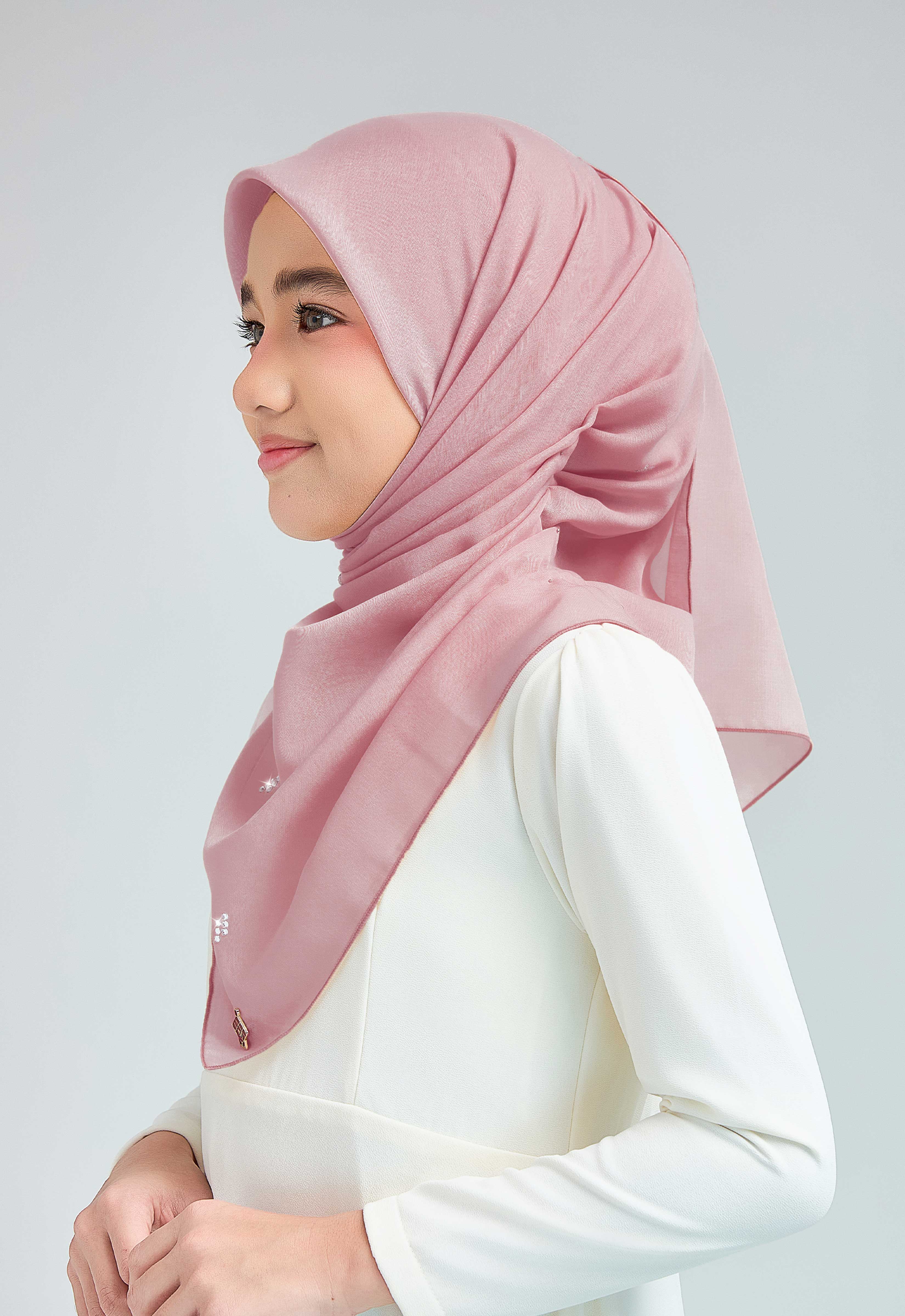 KIDS SETULUS RAYA PLAIN STONE - DUSTY PINK