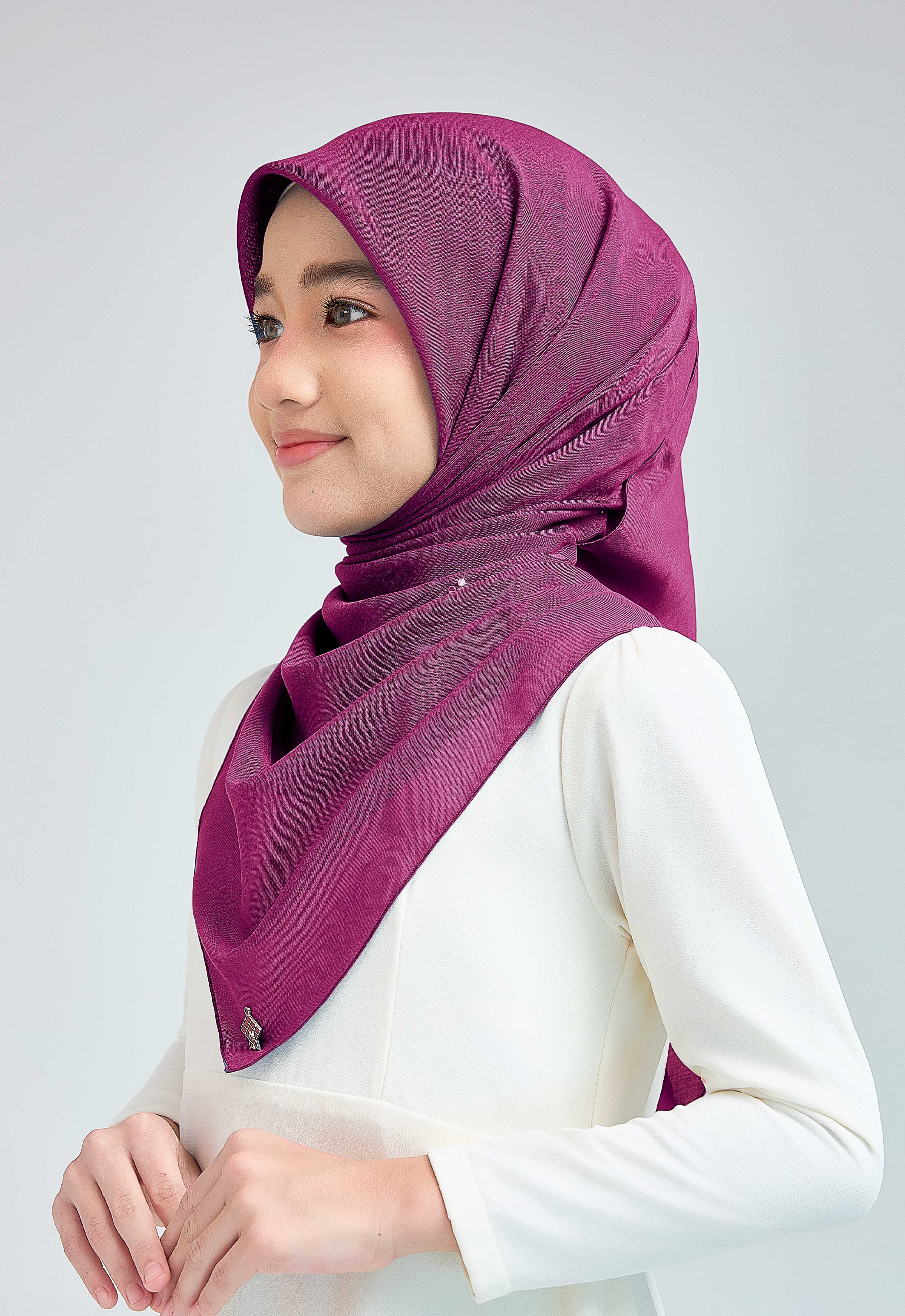 KIDS SETULUS RAYA PLAIN STONE - MAGENTA