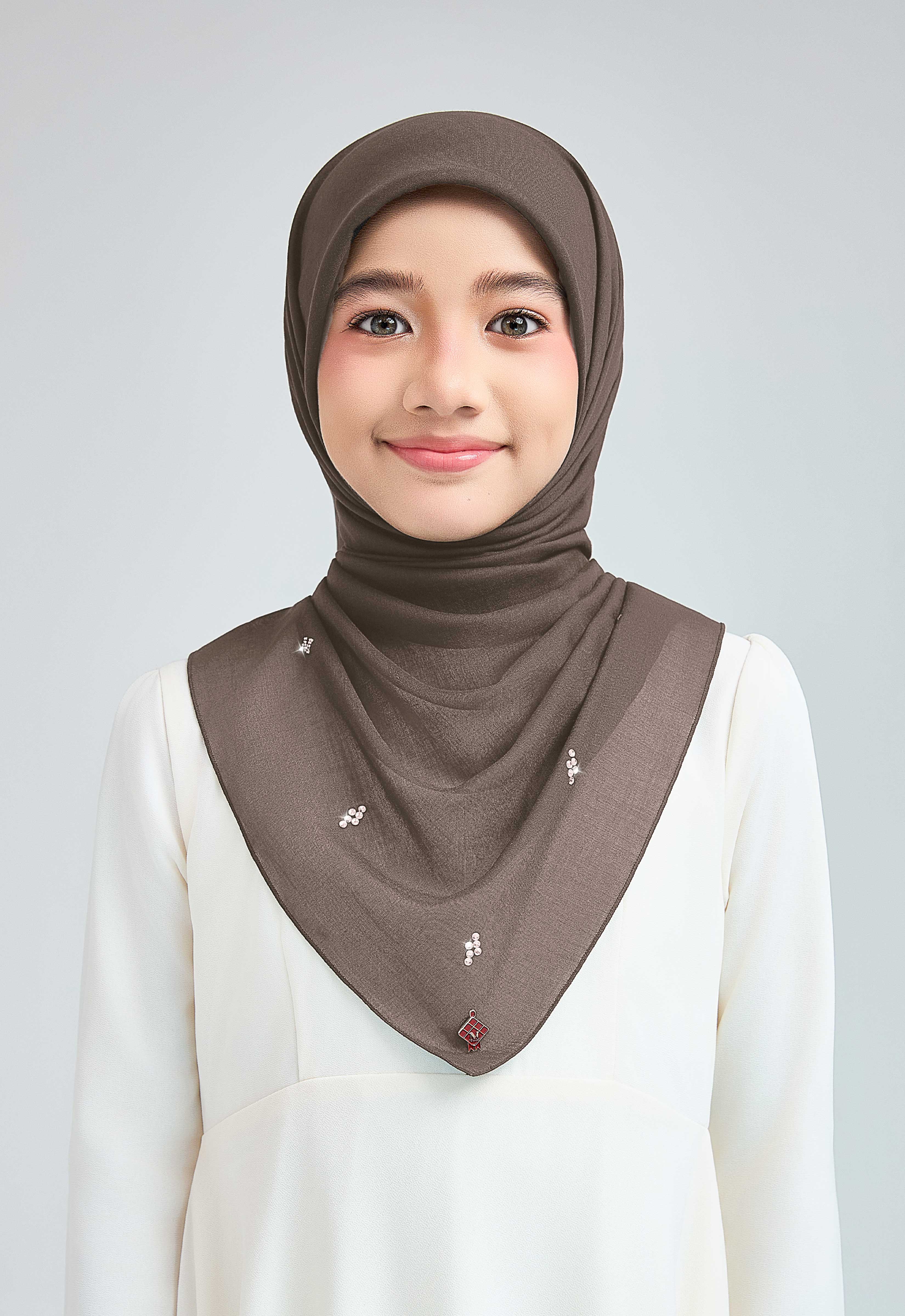 KIDS SETULUS RAYA PLAIN STONE - MOCHA