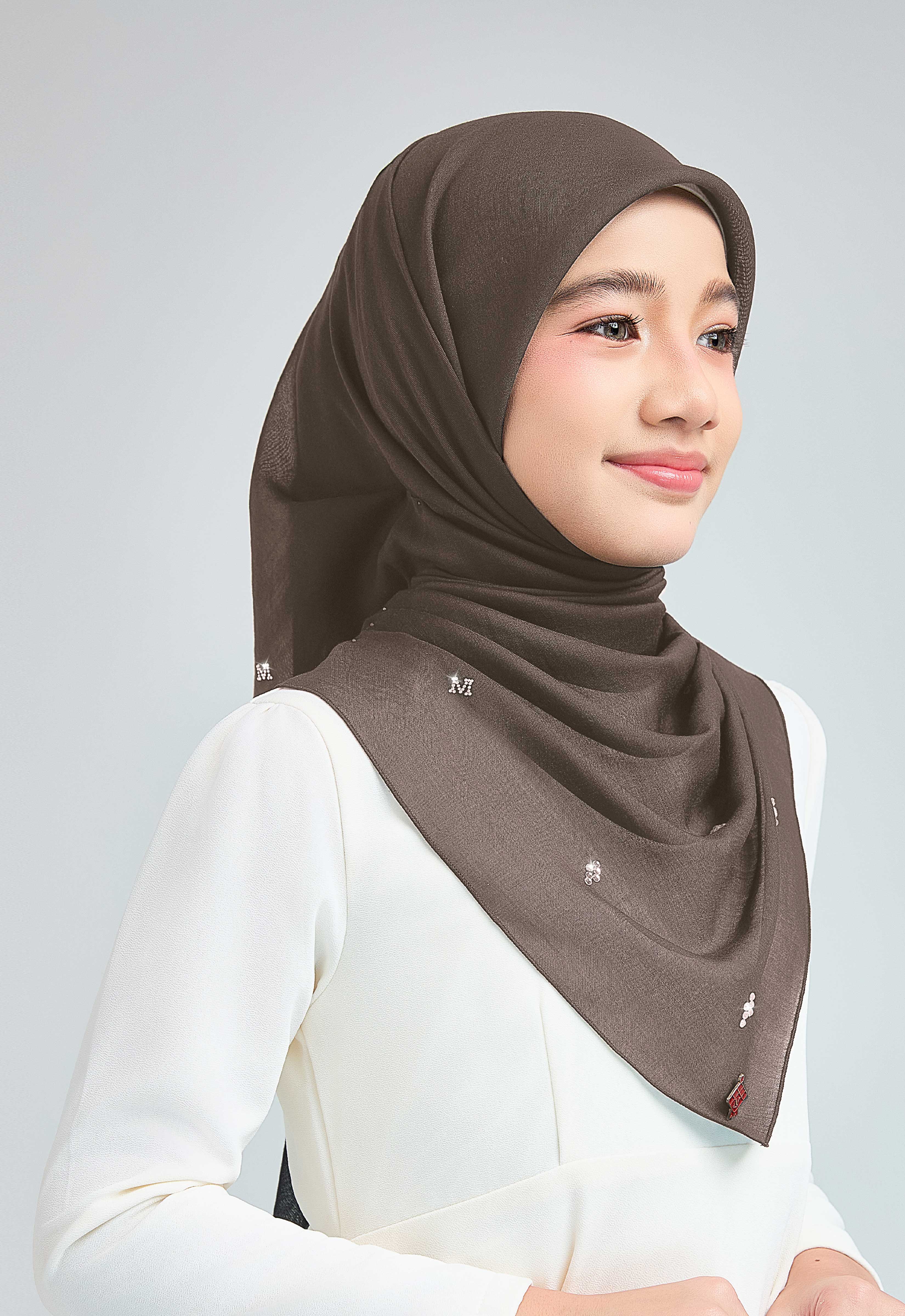 KIDS SETULUS RAYA PLAIN STONE - MOCHA