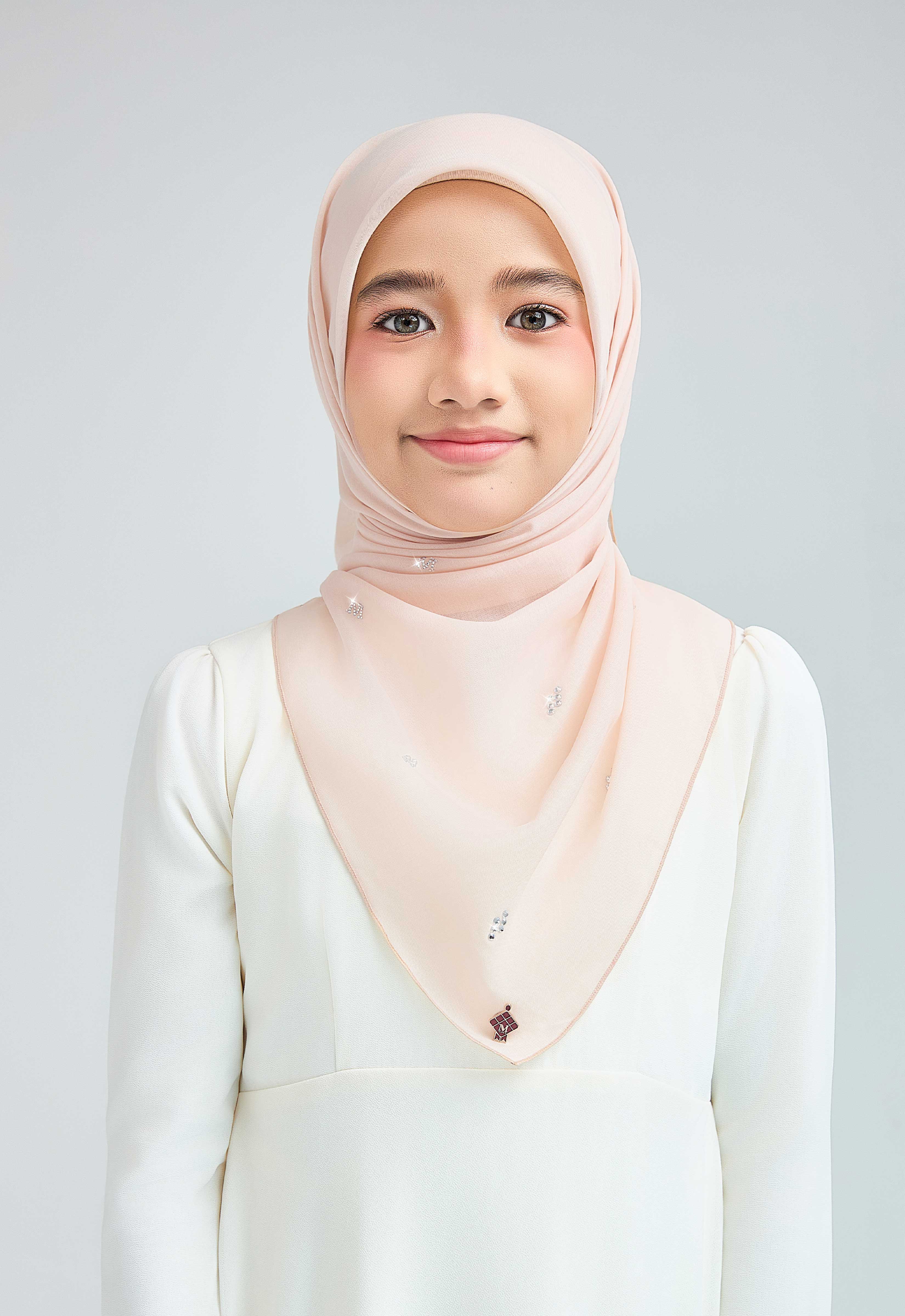 KIDS SETULUS RAYA PLAIN STONE - NUDE