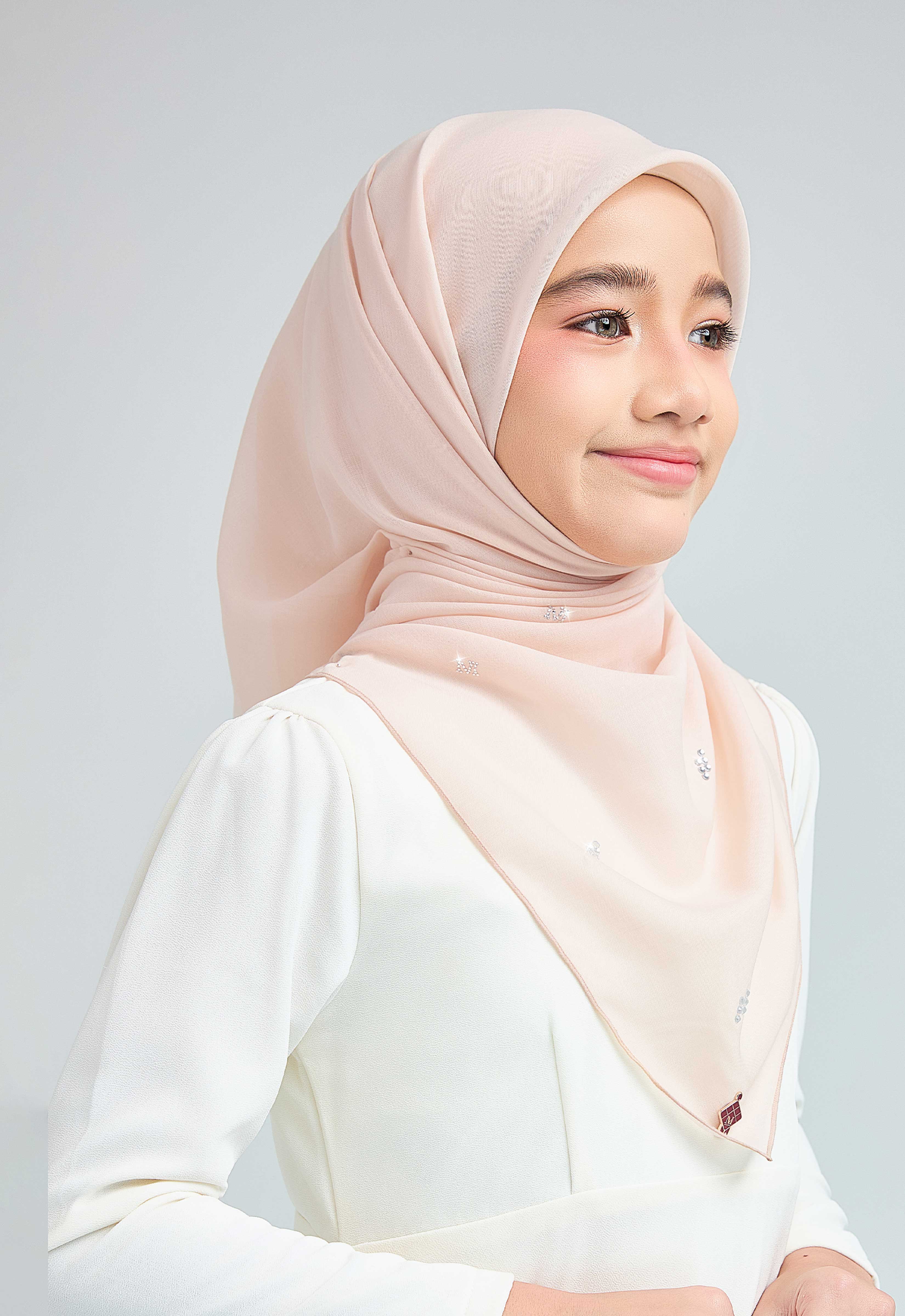 KIDS SETULUS RAYA PLAIN STONE - NUDE