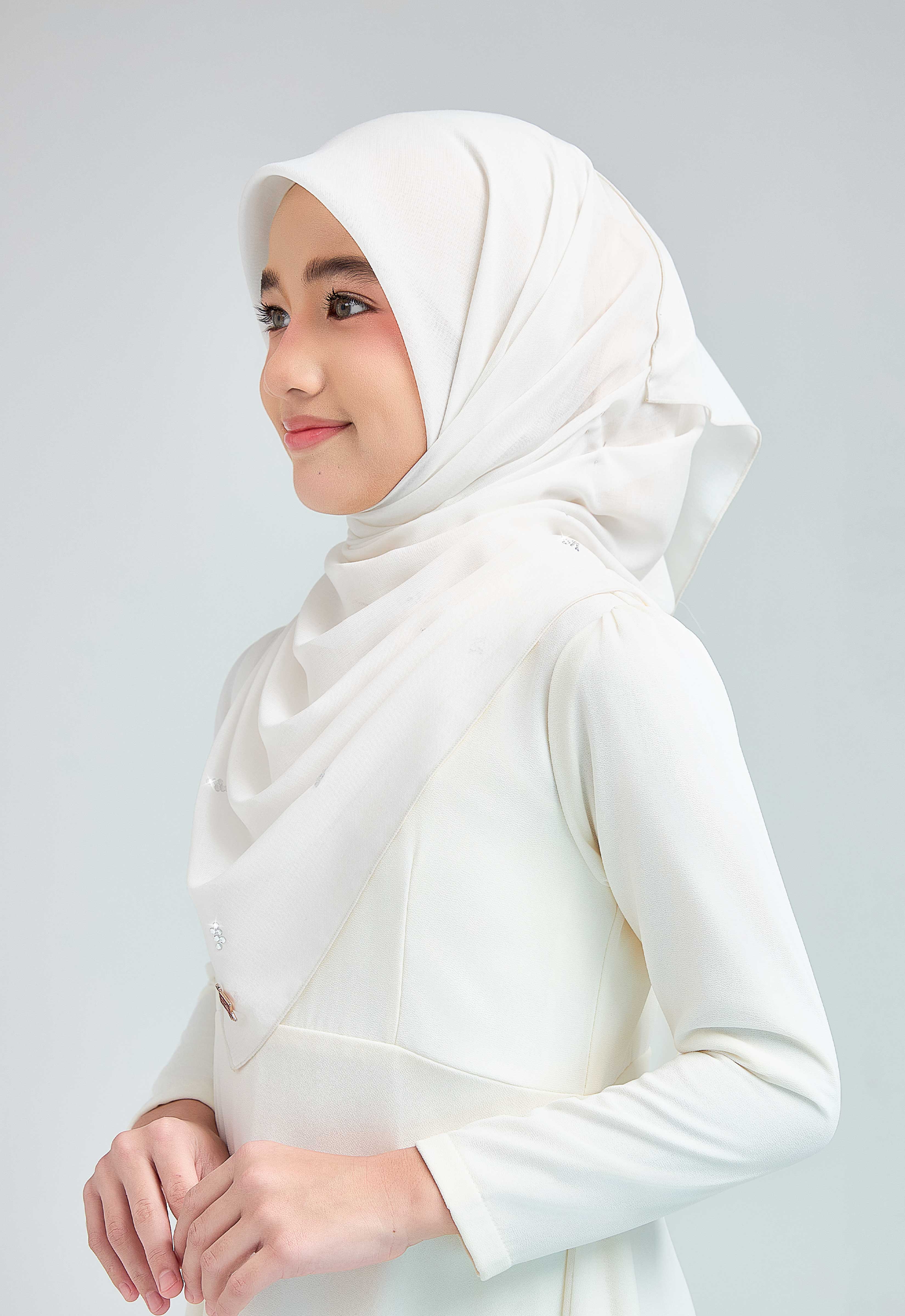 KIDS SETULUS RAYA PLAIN STONE - OFF WHITE