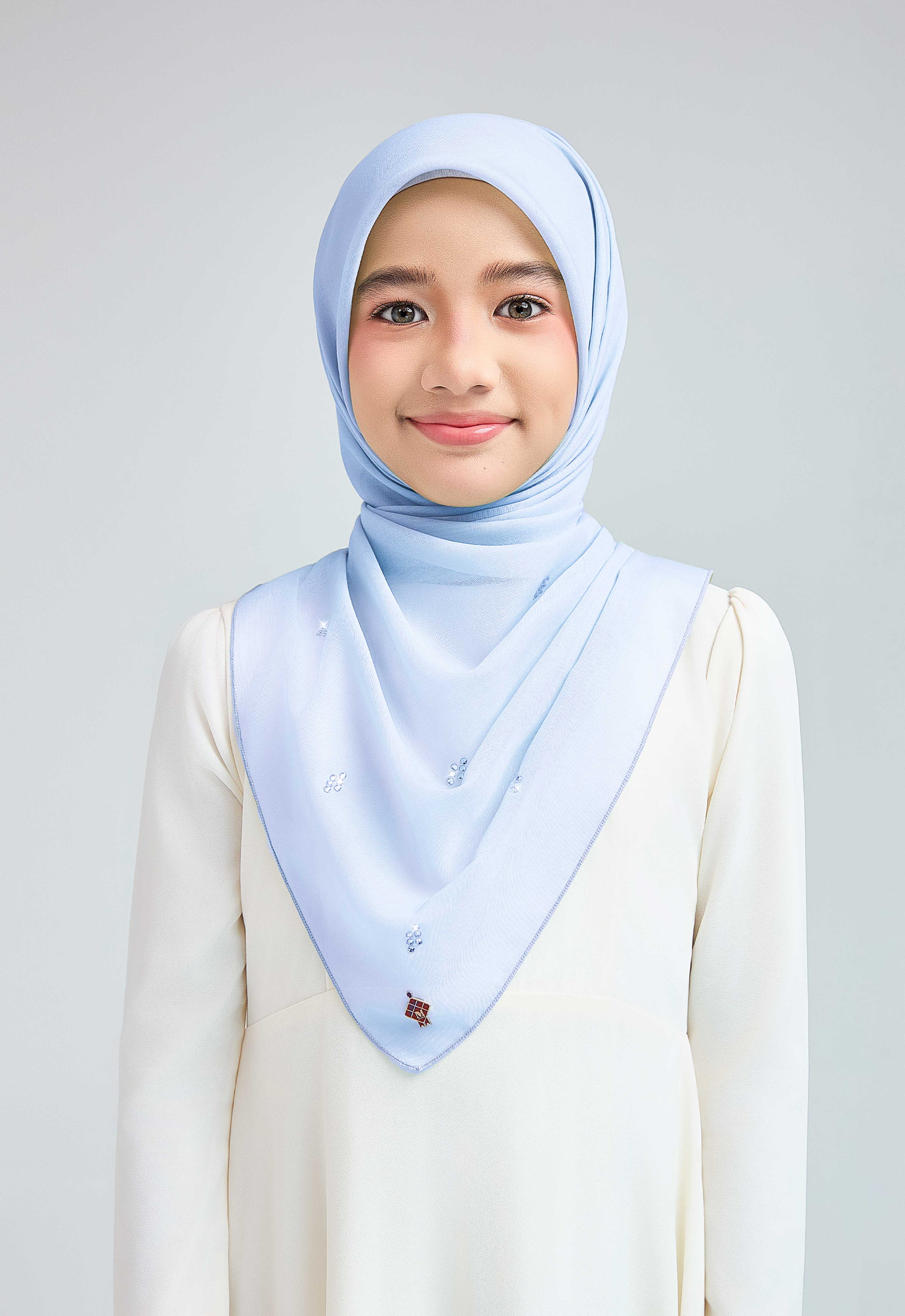 KIDS SETULUS RAYA PLAIN STONE - SKY BLUE