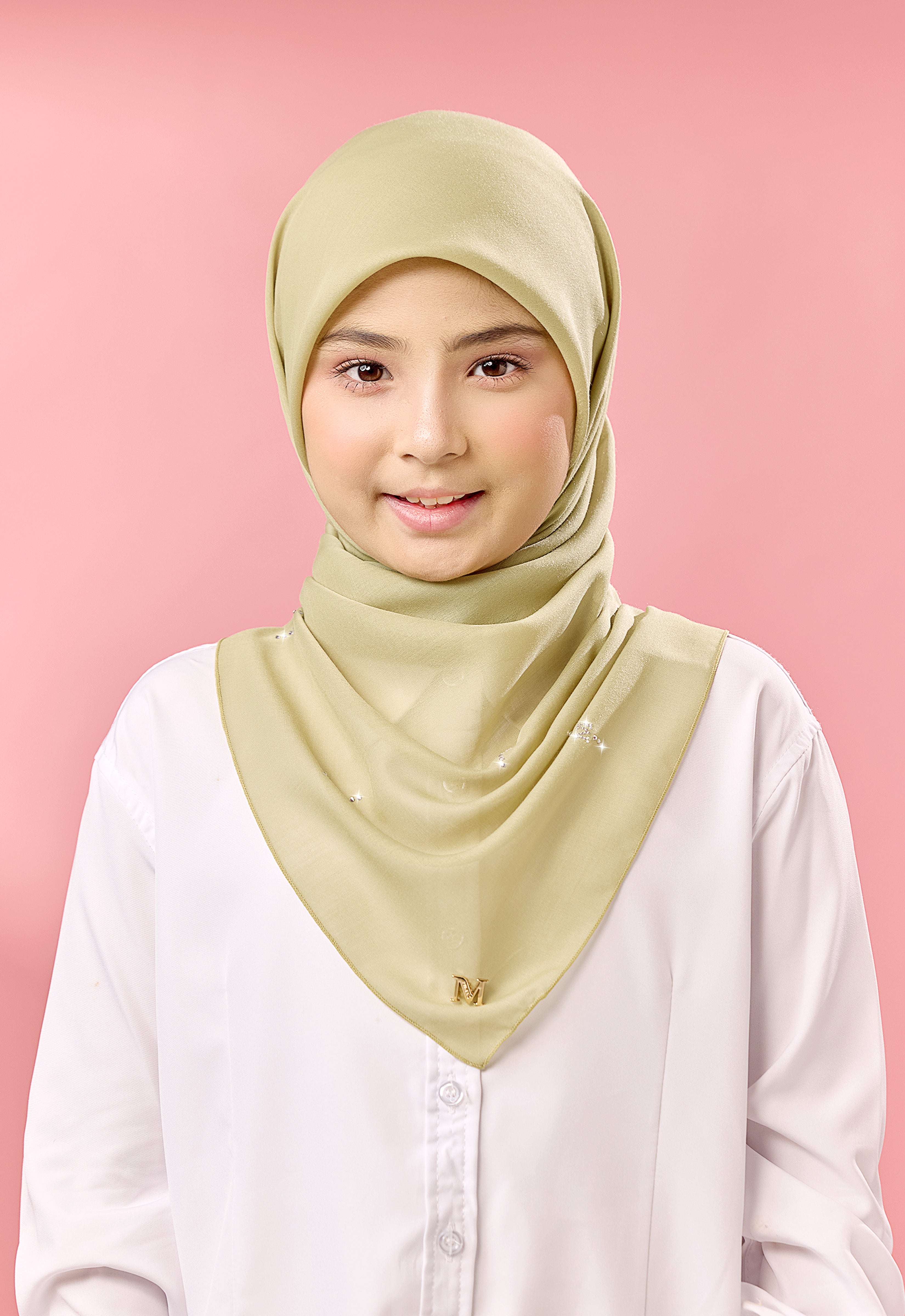 KIDS SURI PLAIN STONE - MOSS GREEN