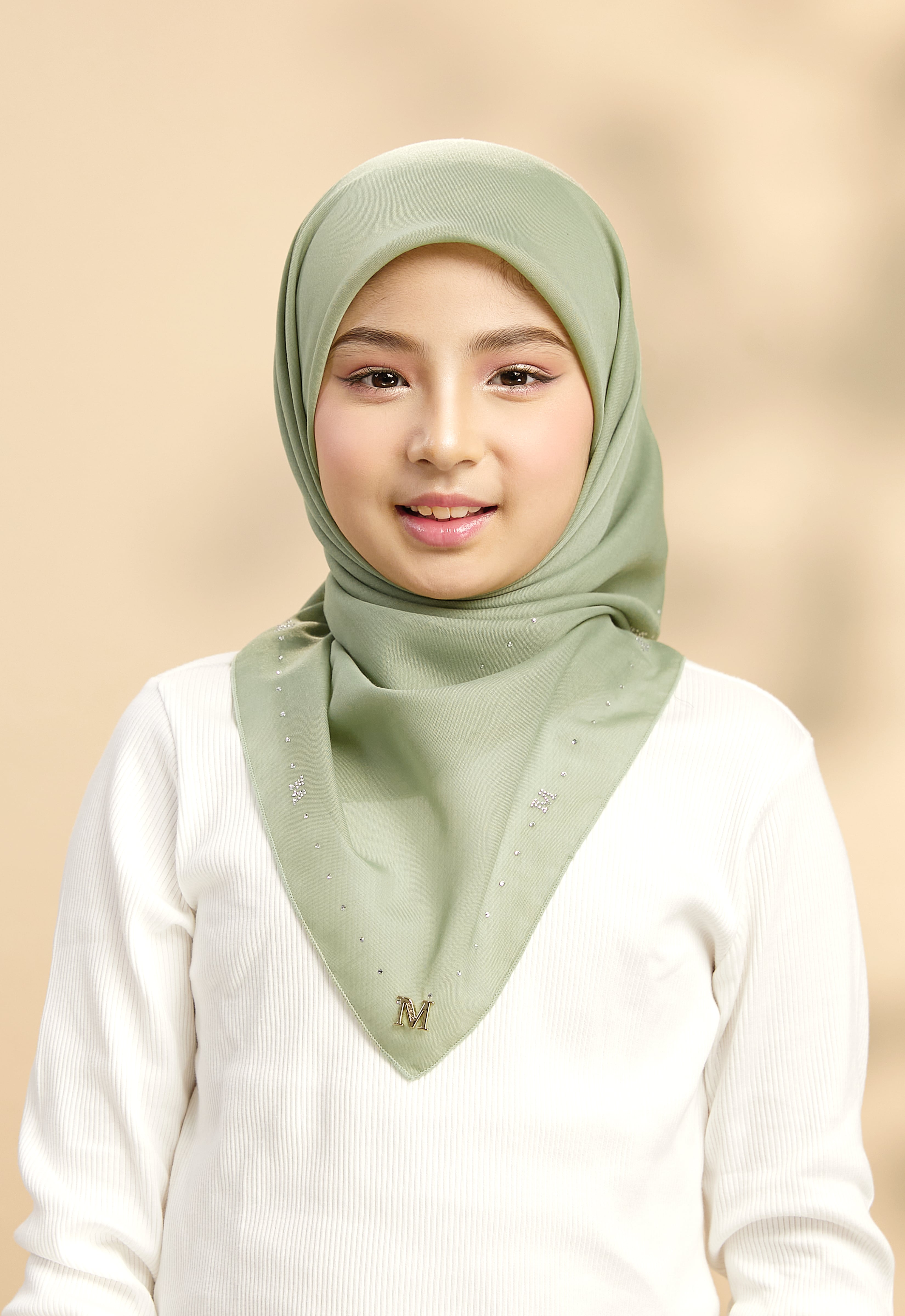 KIDS JIWA PLAIN STONE - PASTEL GREEN