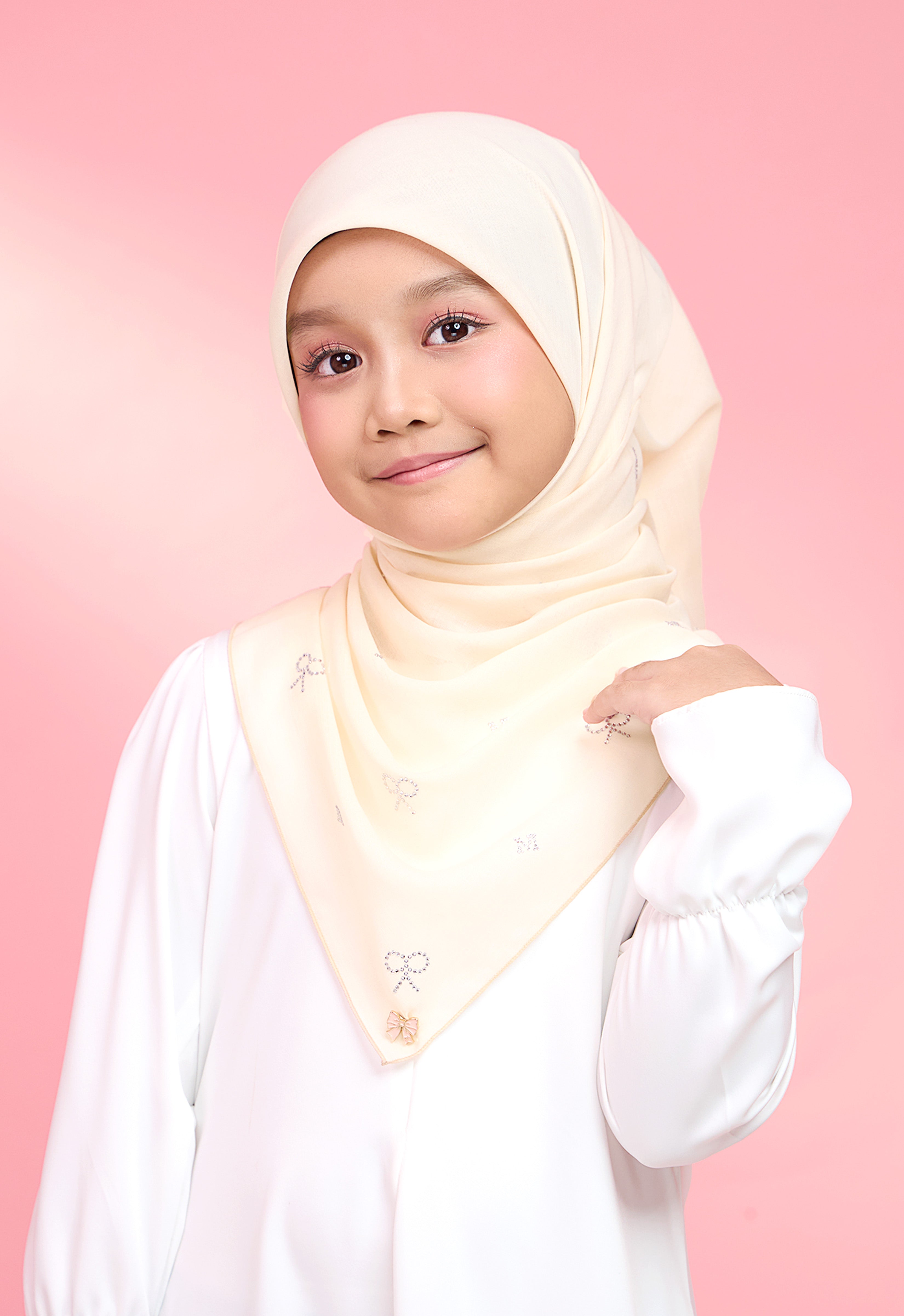 KIDS RIBBONY PLAIN STONE - CREAM
