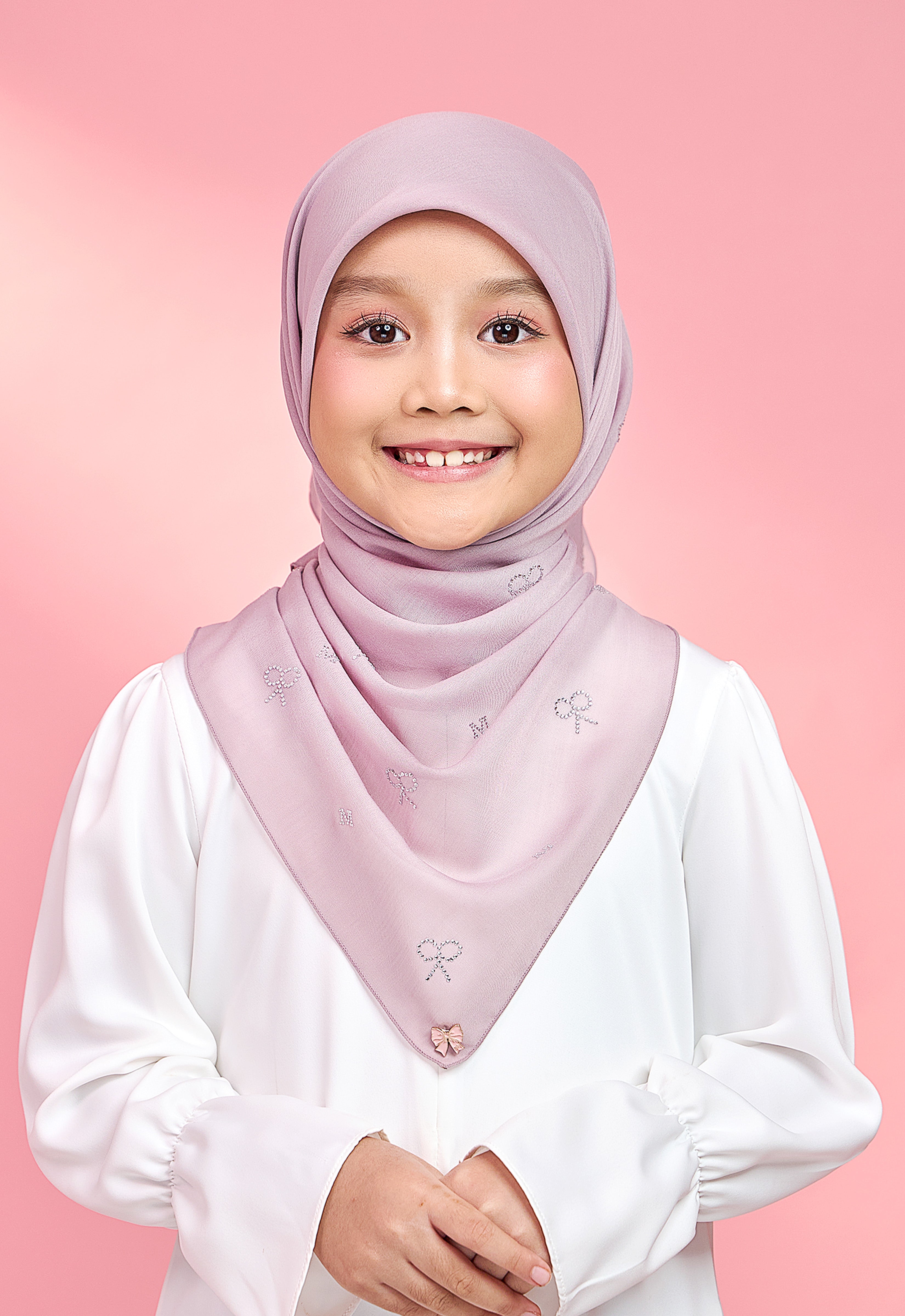 KIDS RIBBONY PLAIN STONE - LILAC