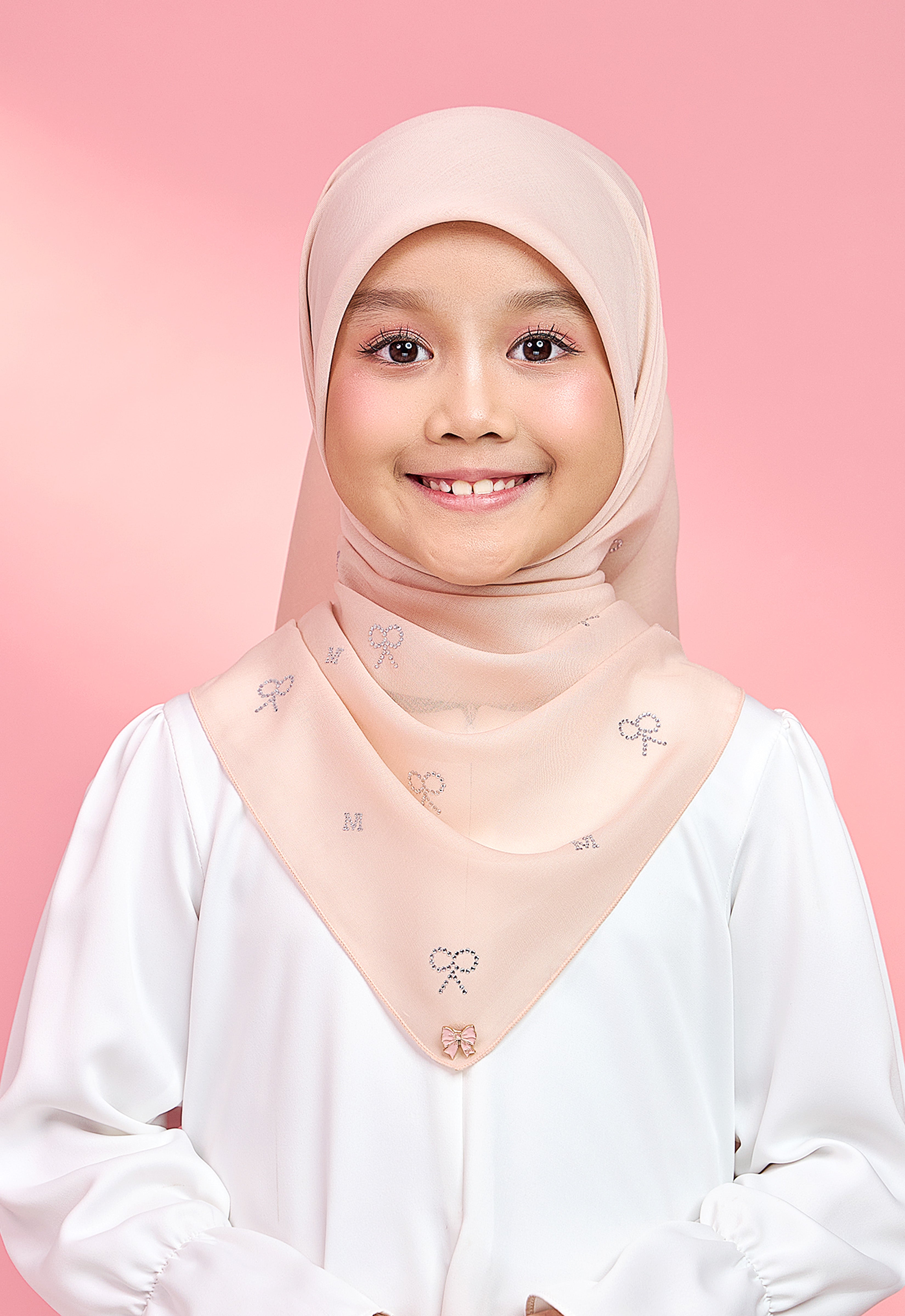 KIDS RIBBONY PLAIN STONE - NUDE