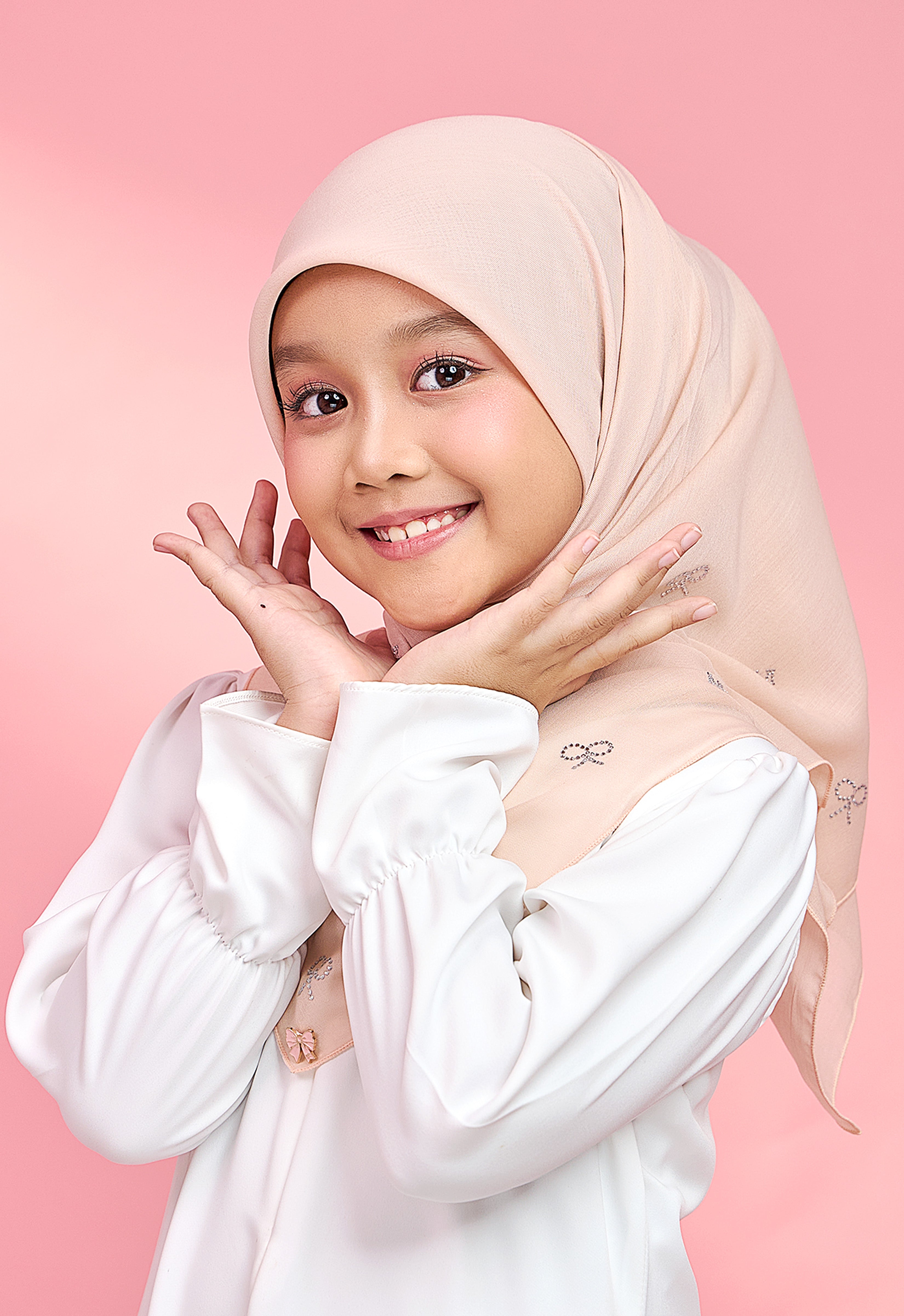 KIDS RIBBONY PLAIN STONE - NUDE