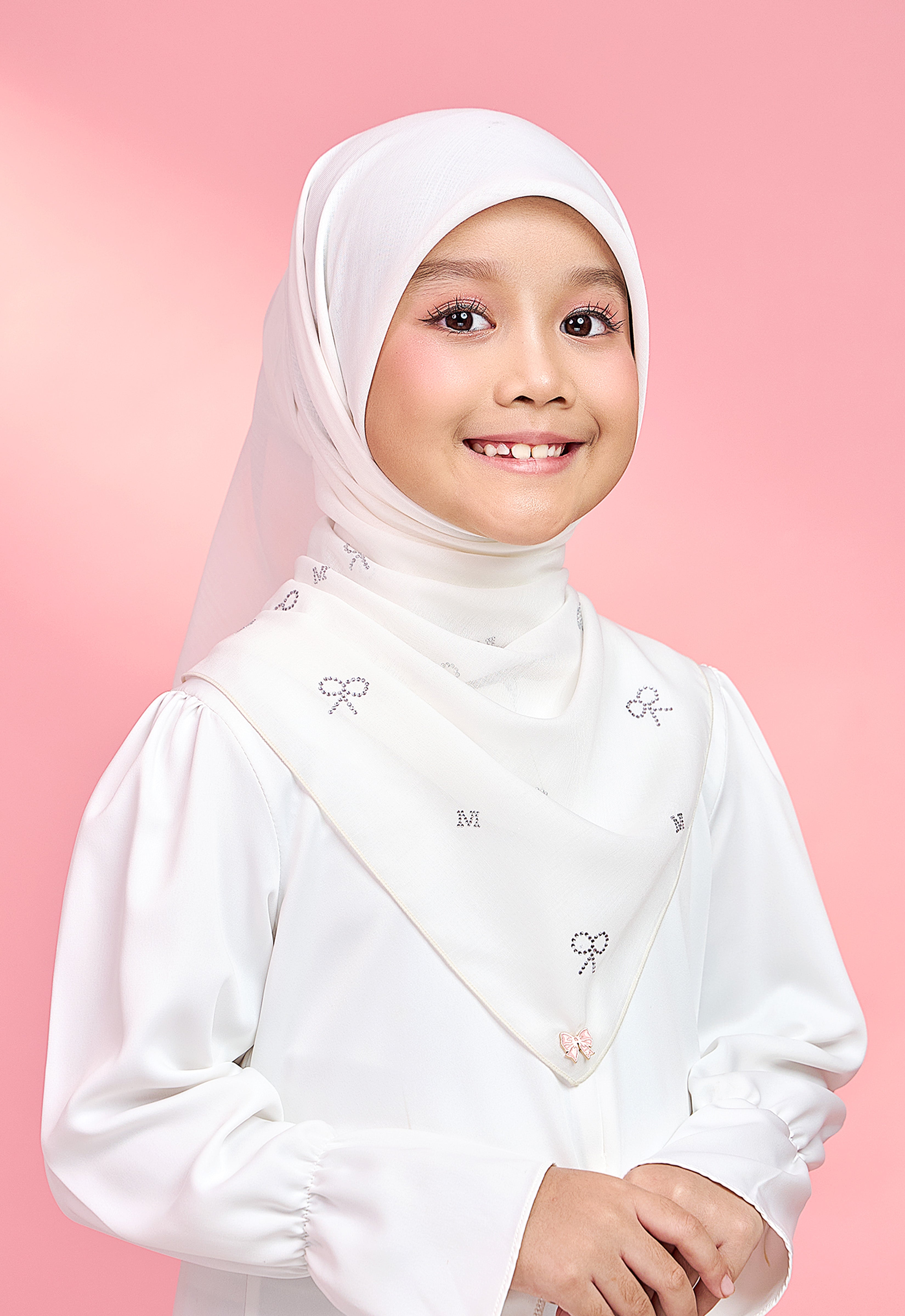 KIDS RIBBONY PLAIN STONE - OFF WHITE