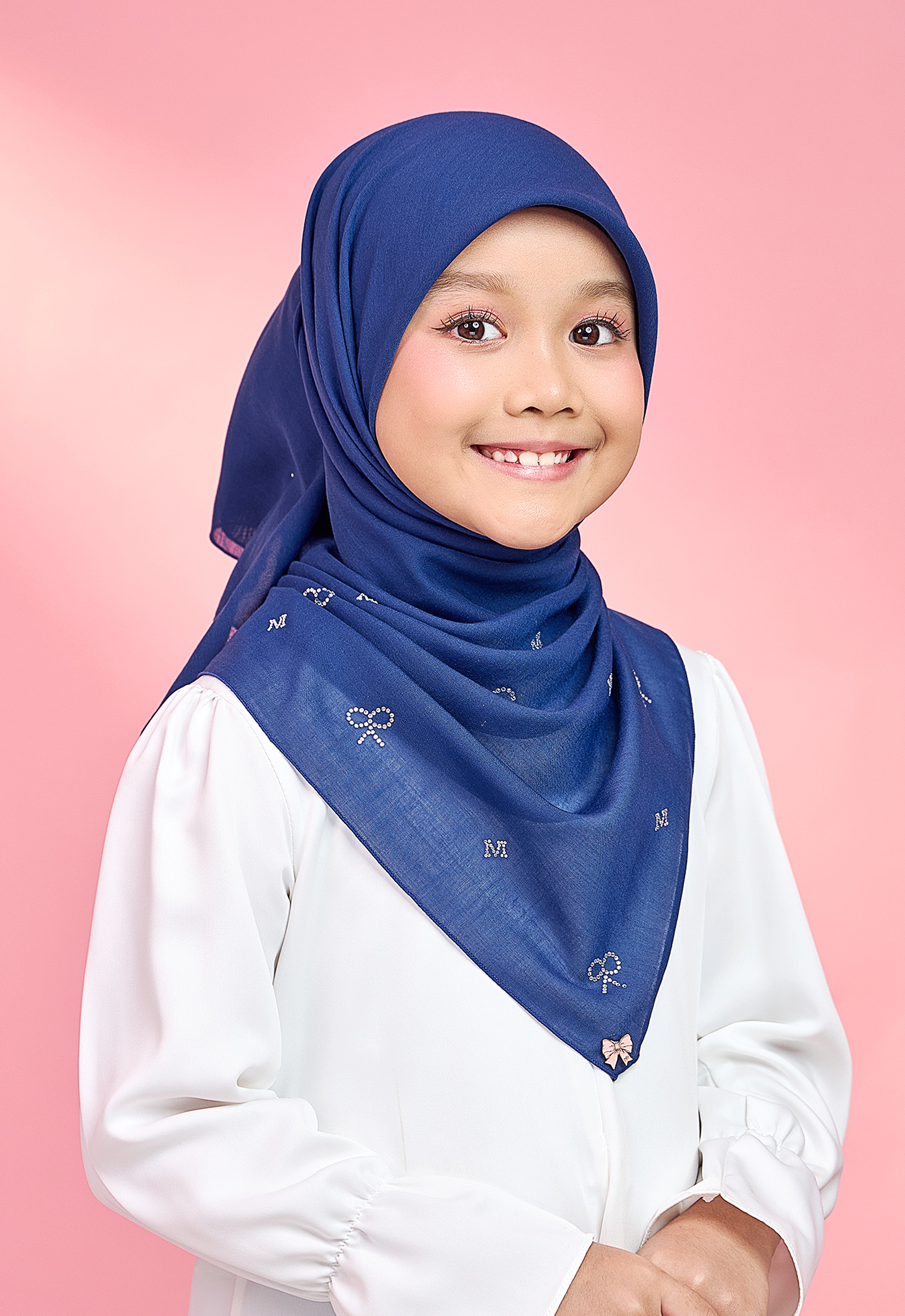 KIDS RIBBONY PLAIN STONE - ROYAL BLUE