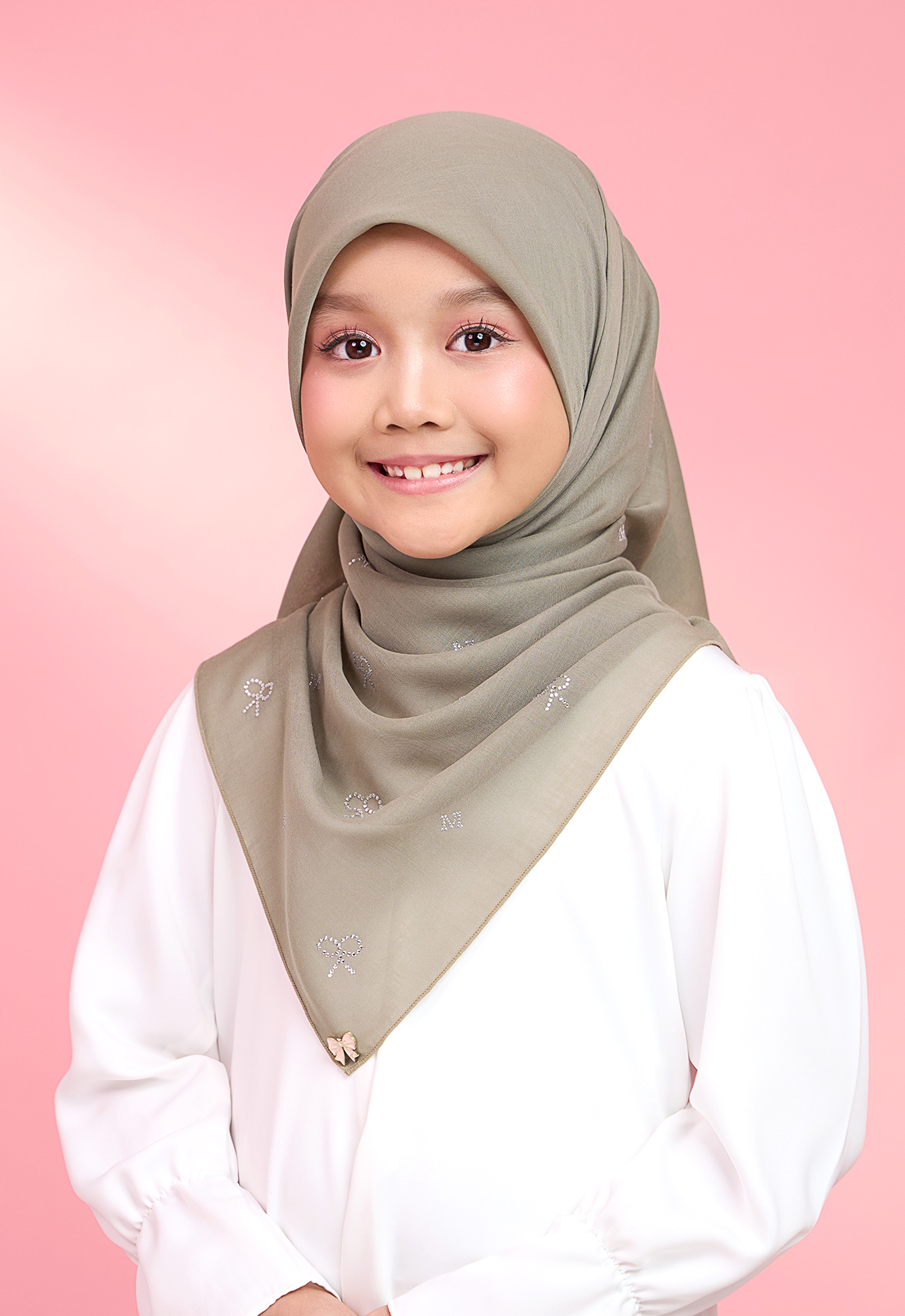 KIDS RIBBONY PLAIN STONE - TAUPE