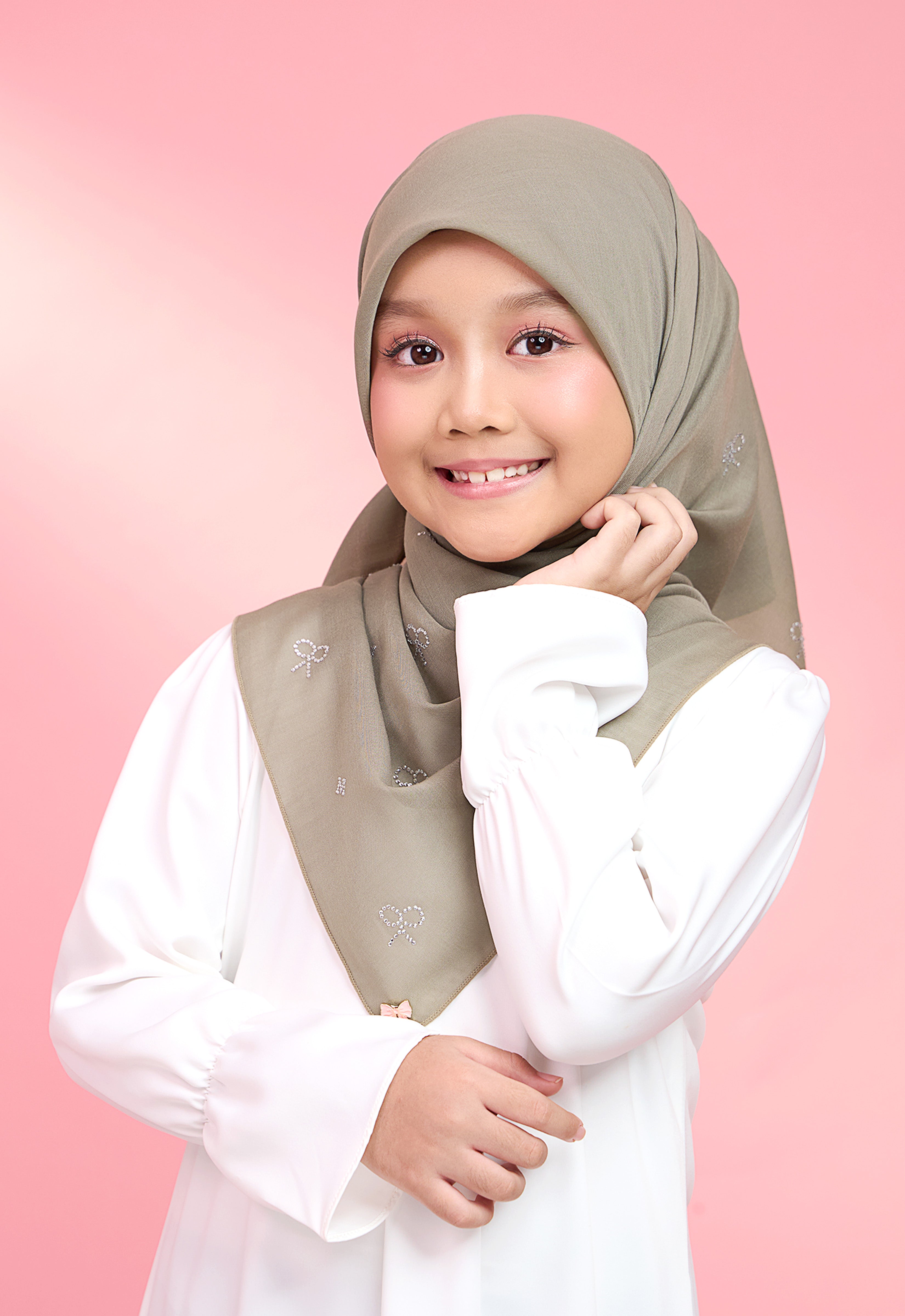 KIDS RIBBONY PLAIN STONE - TAUPE