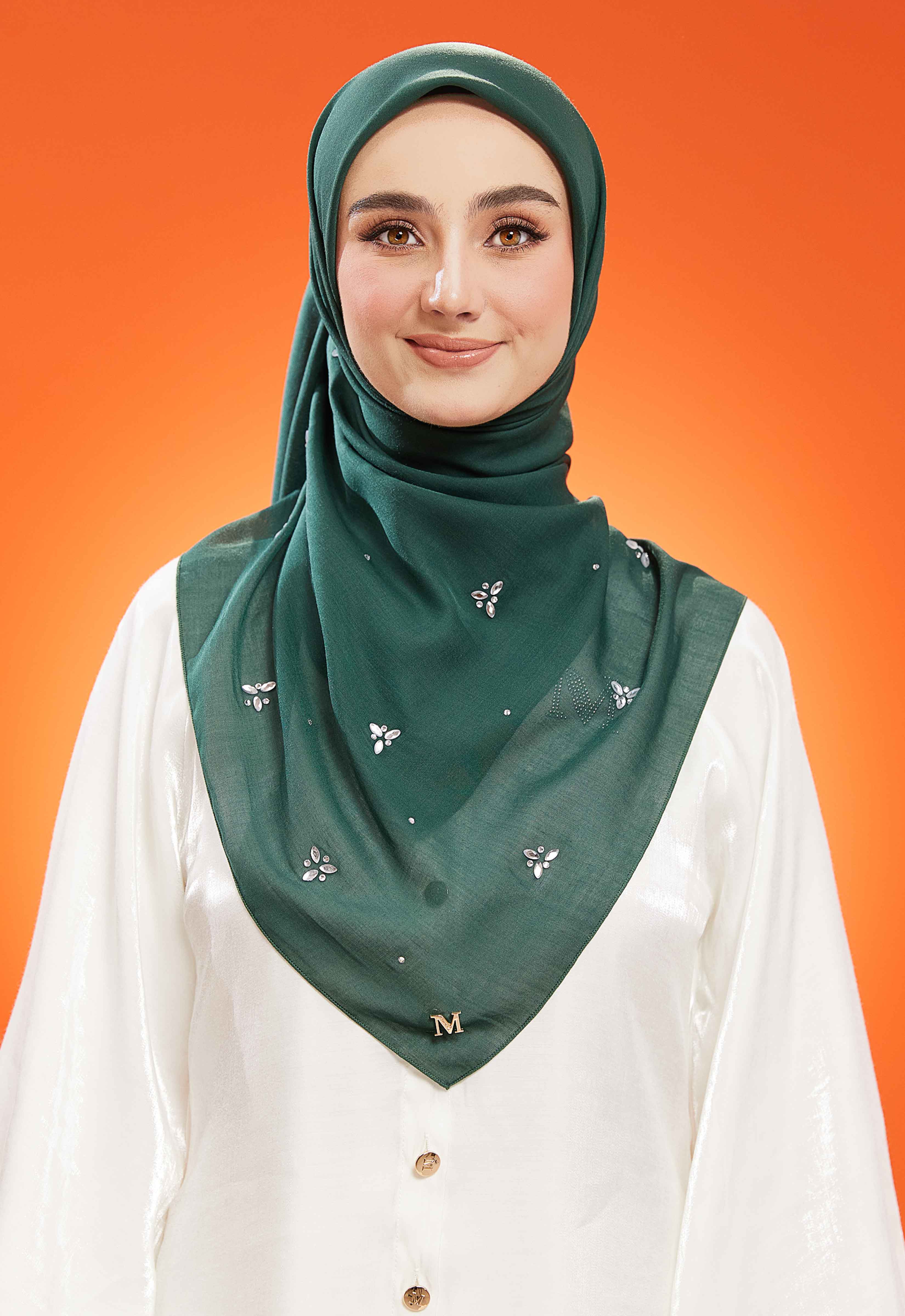 IRIS PLAIN STONE BAWAL - EMERALD GREEN