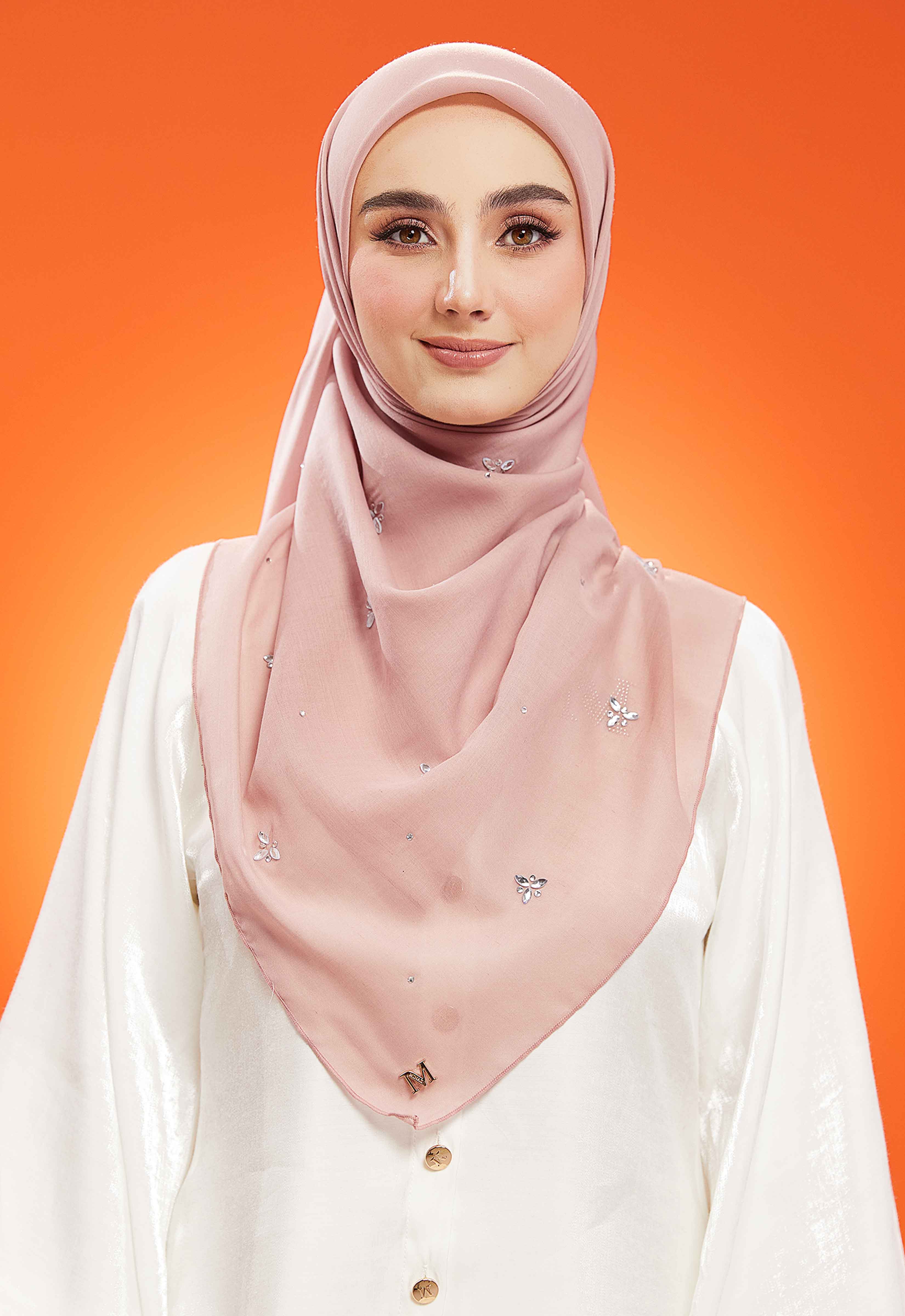 IRIS PLAIN STONE BAWAL - PASTEL PINK