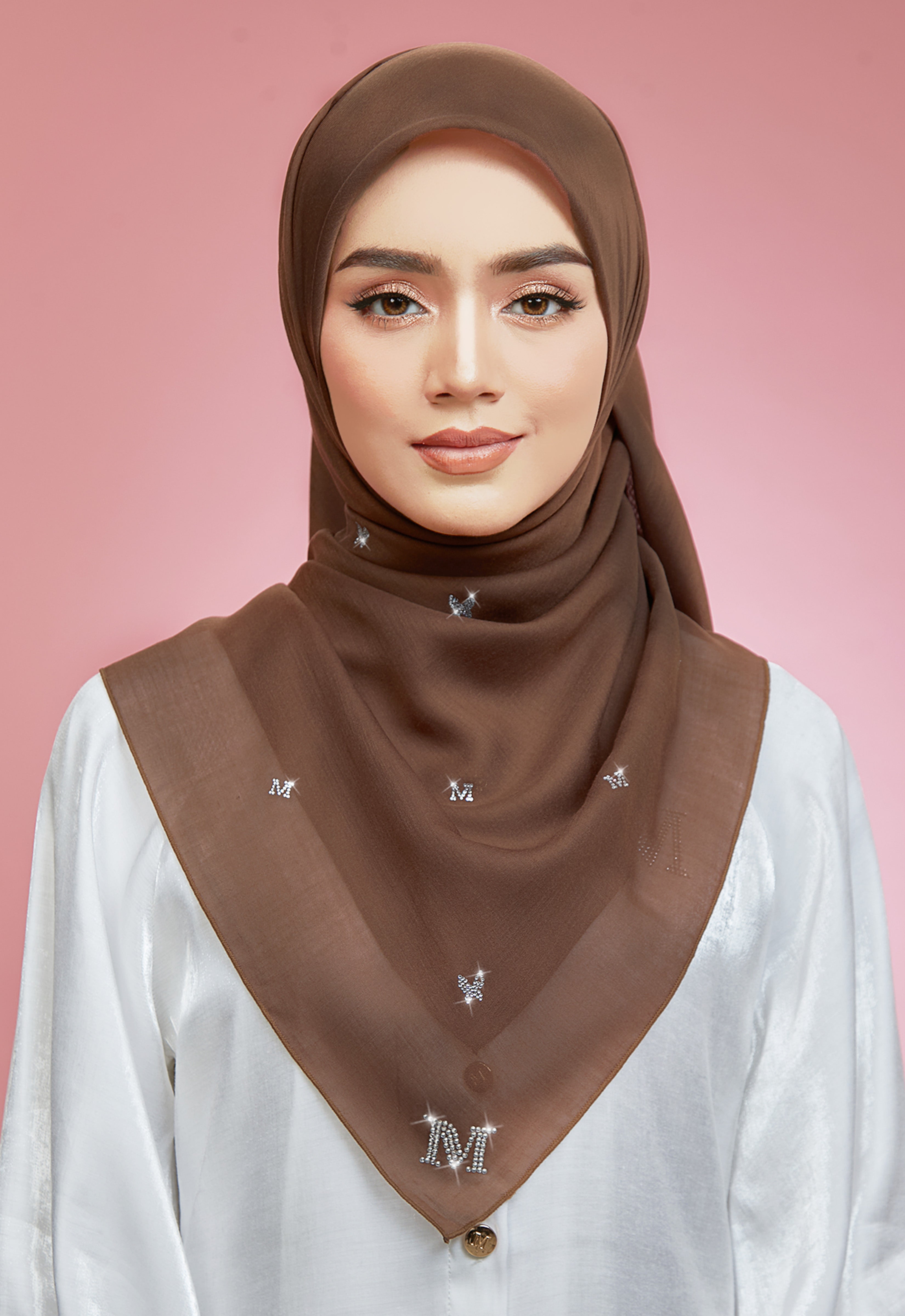 PLAIN BUTTERFLY STONE BAWAL - BROWN