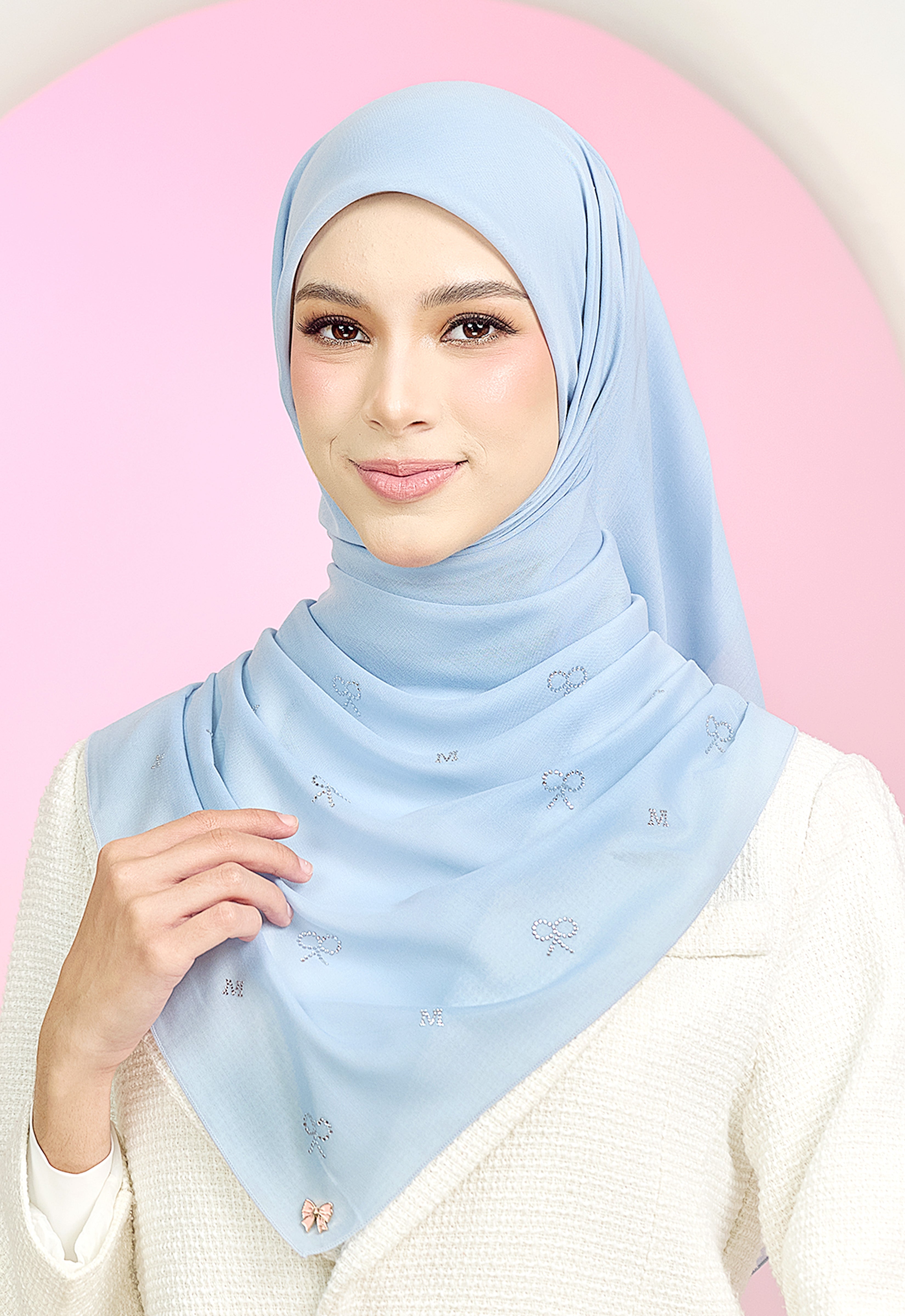 RIBBONY PLAIN STONE - LIGHT BLUE