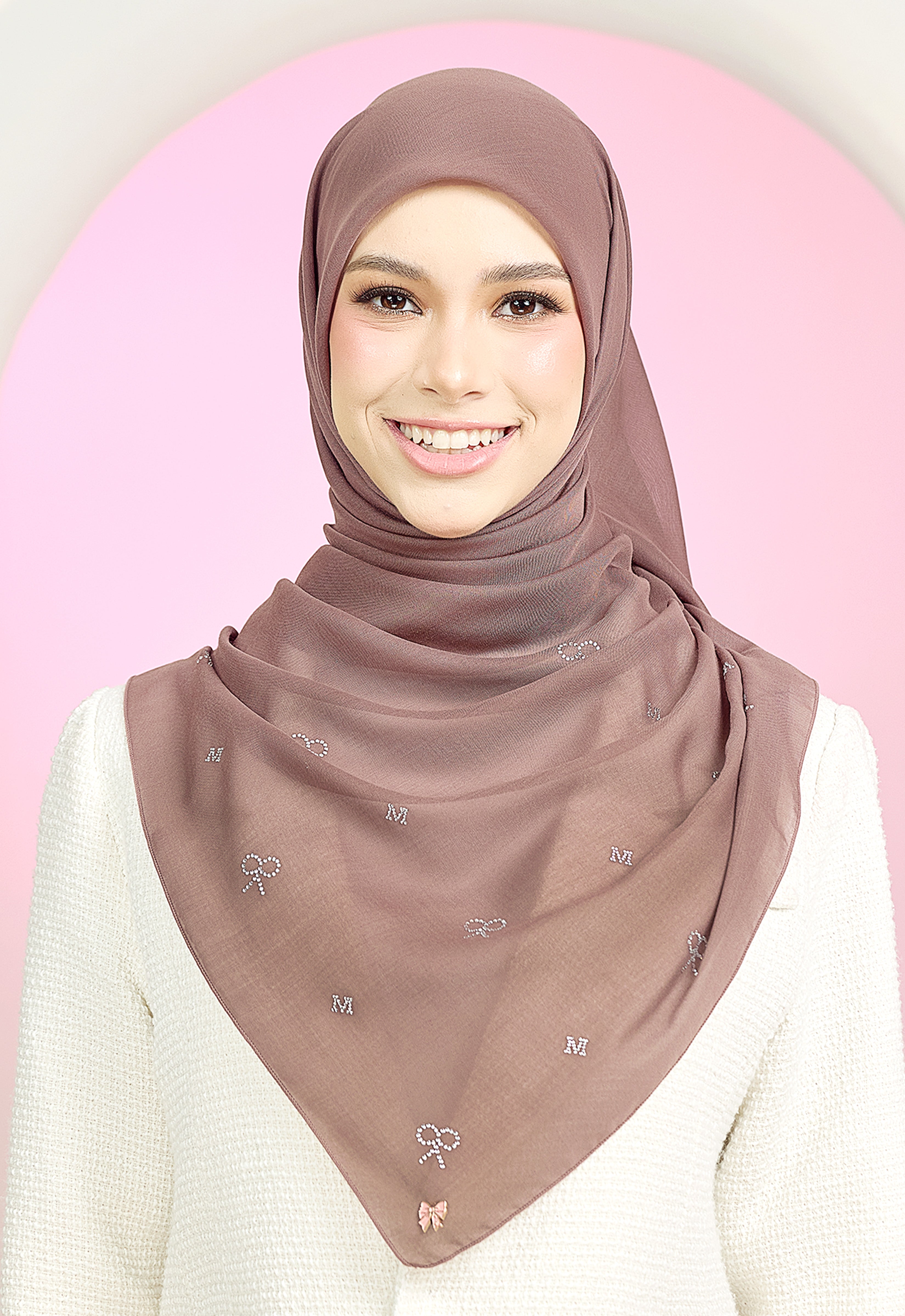 RIBBONY PLAIN STONE - LIGHT BROWN