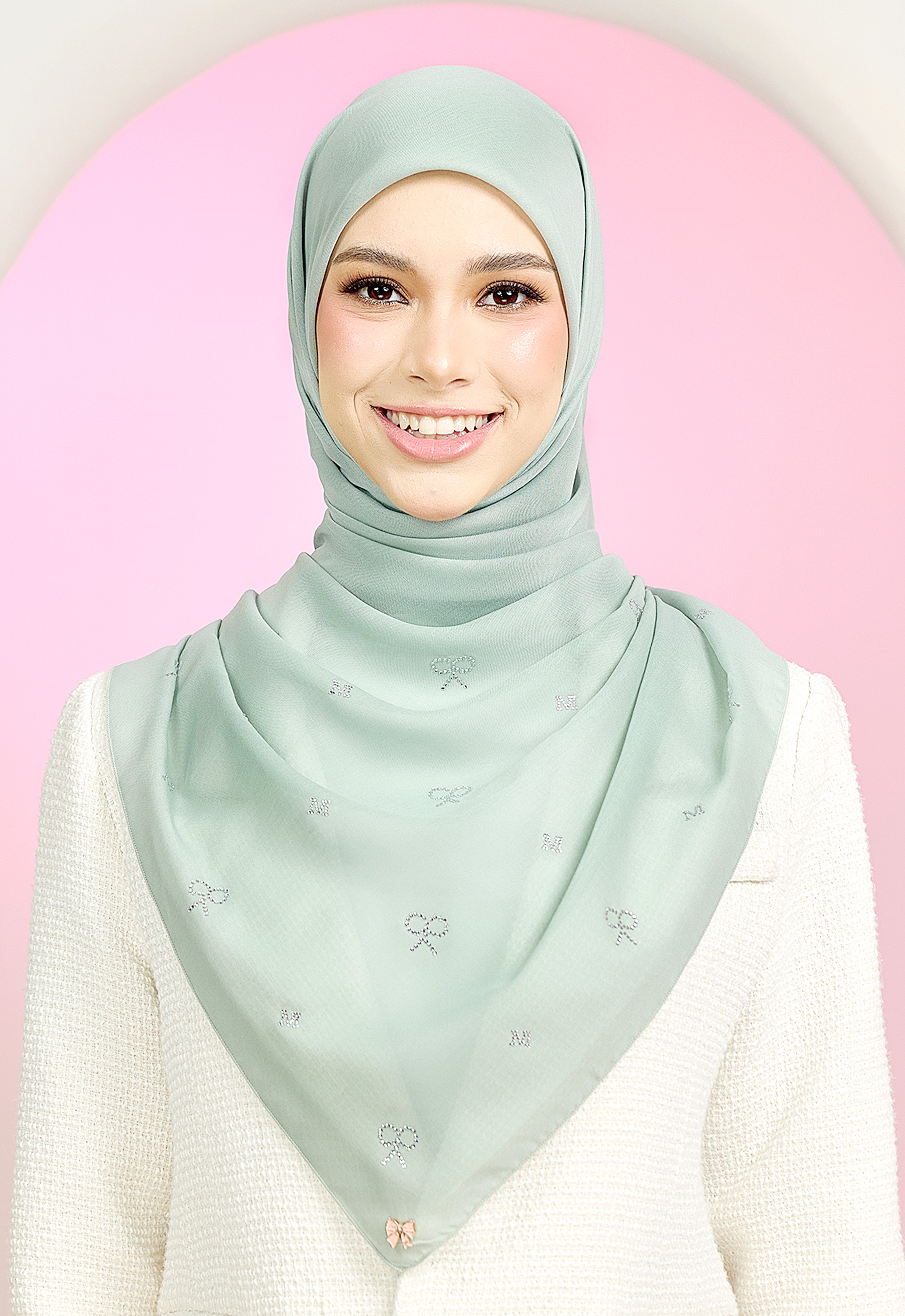 RIBBONY PLAIN STONE - MINT BLUE