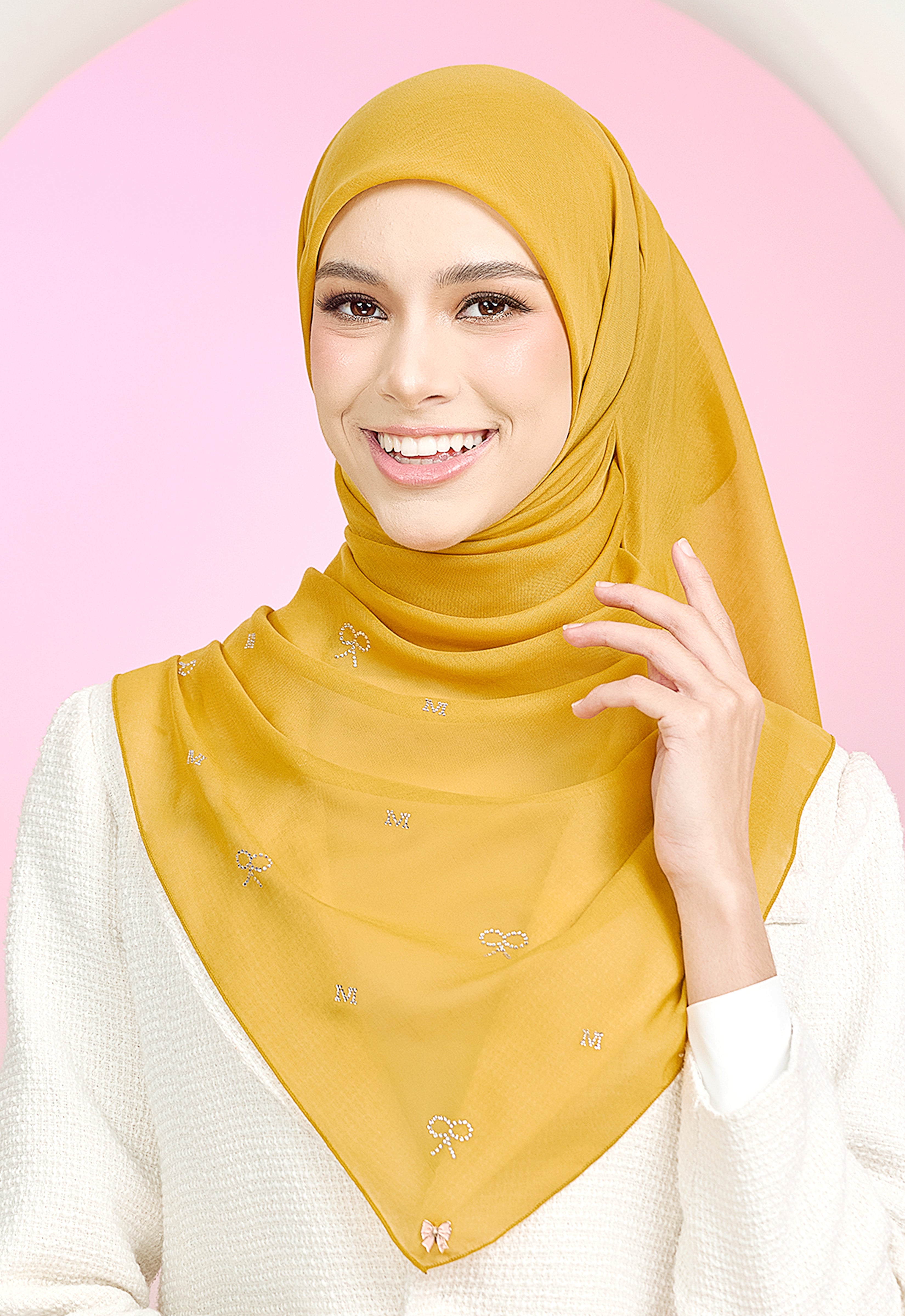 RIBBONY PLAIN STONE - MUSTARD