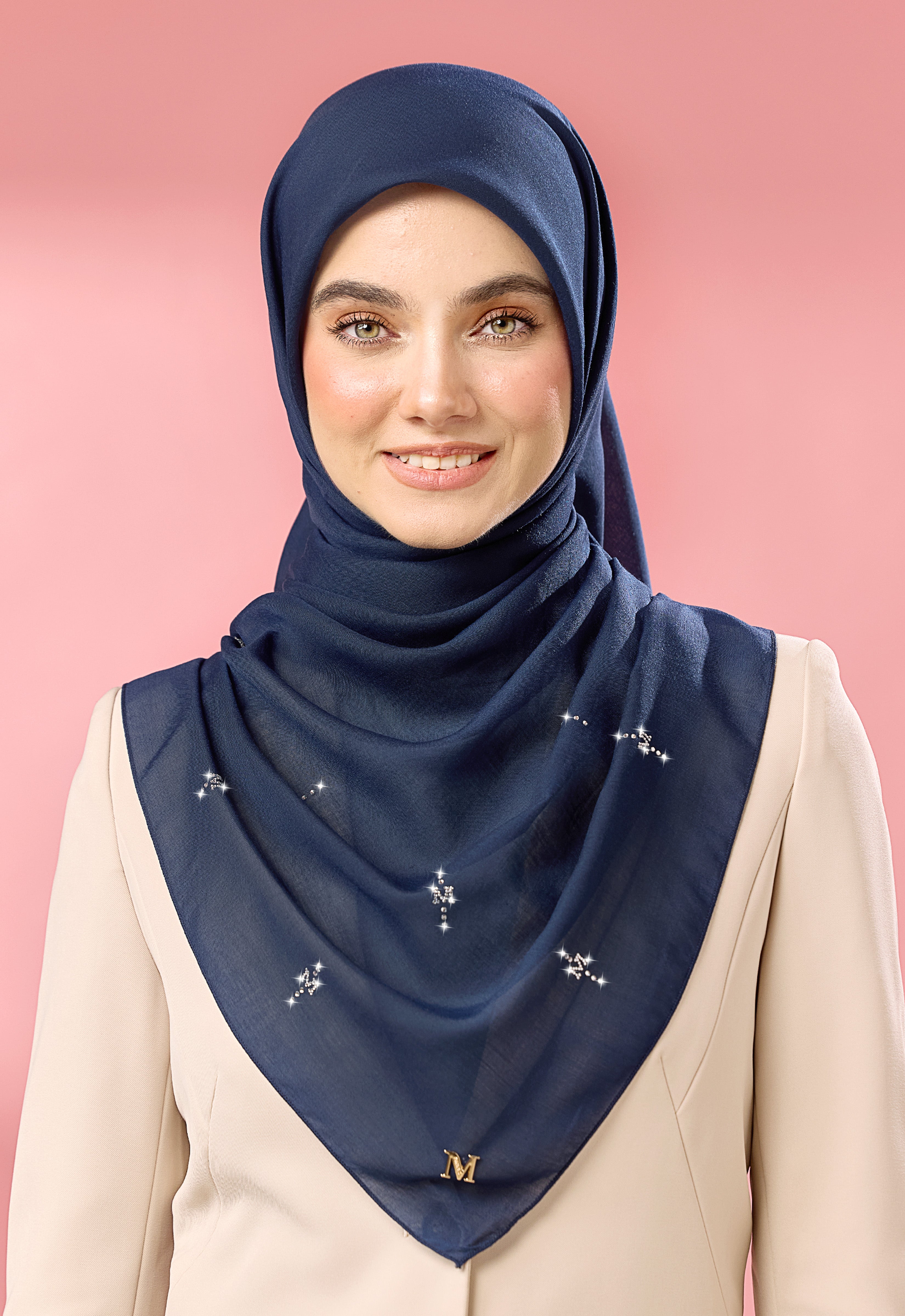 SURI PLAIN STONE - DARK BLUE