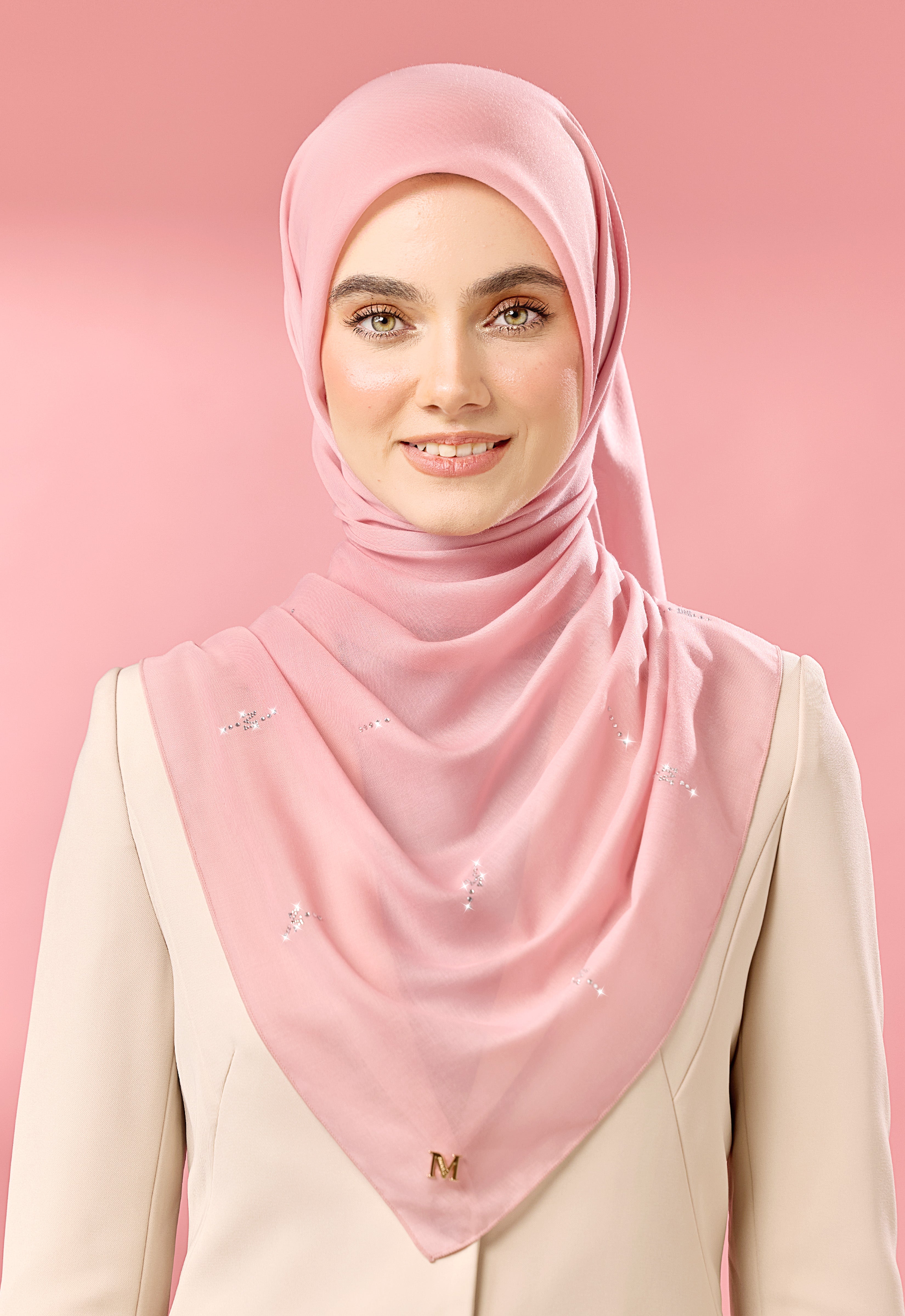 SURI PLAIN STONE - DUSTY PINK