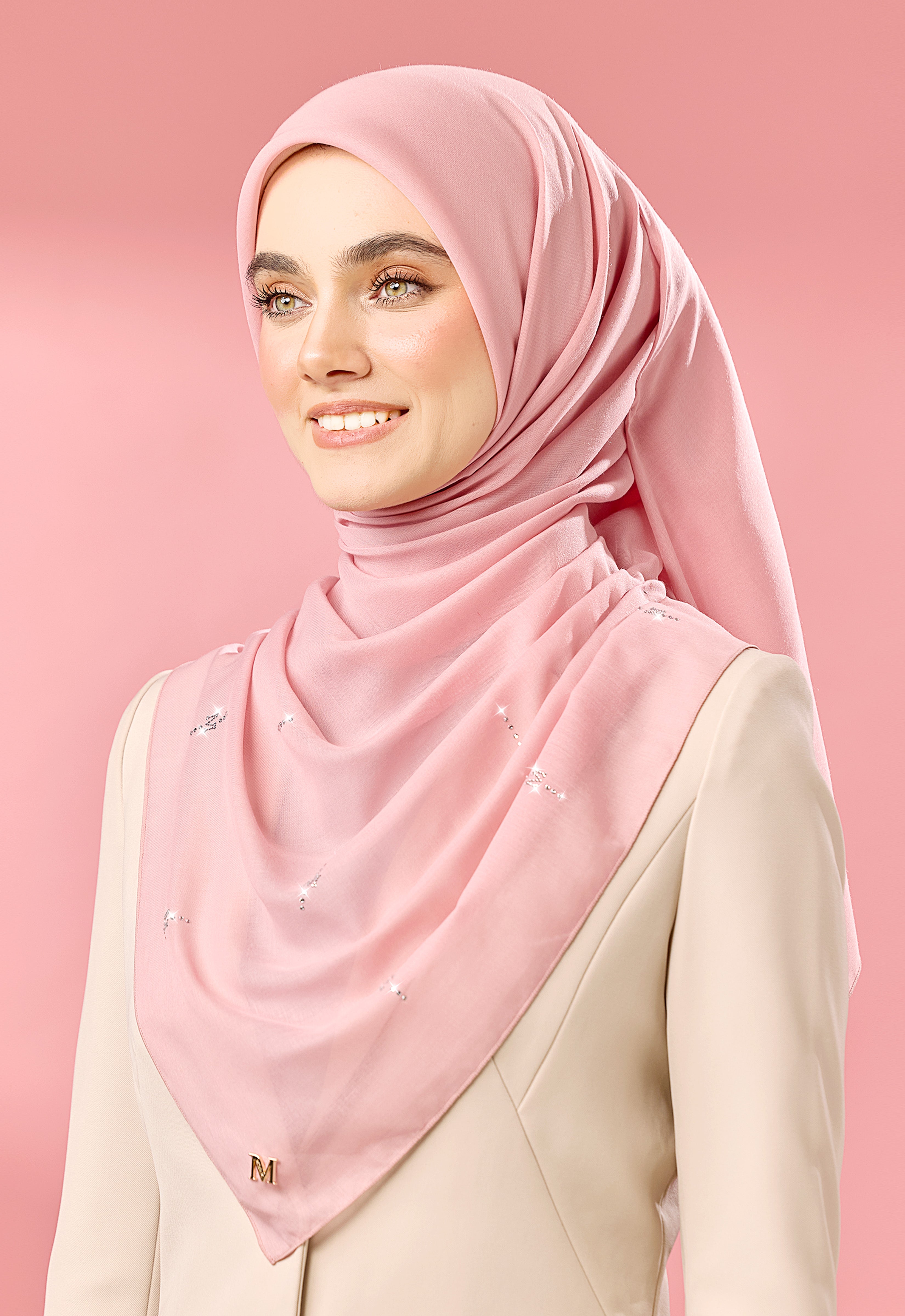 SURI PLAIN STONE - DUSTY PINK