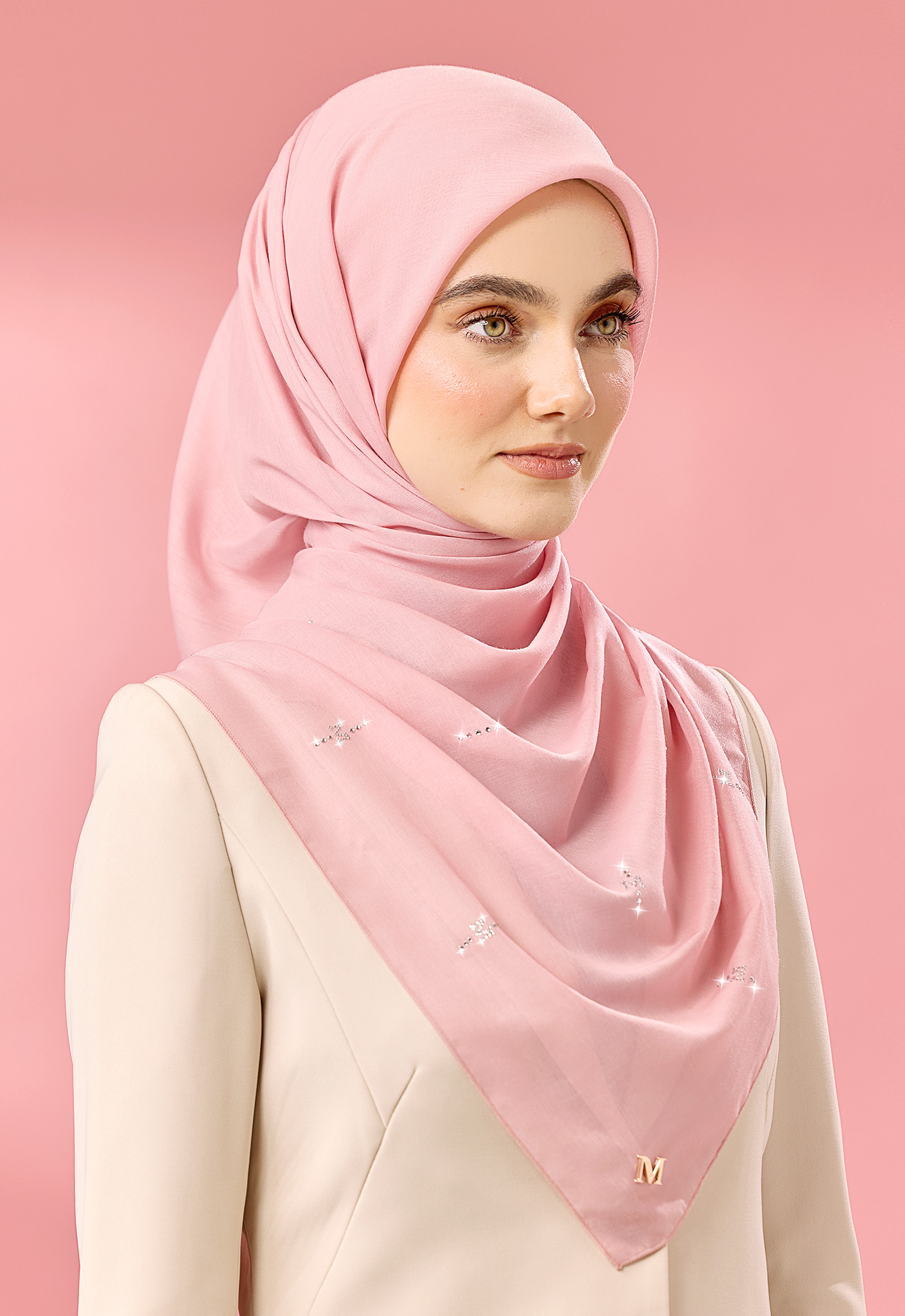 SURI PLAIN STONE - DUSTY PINK