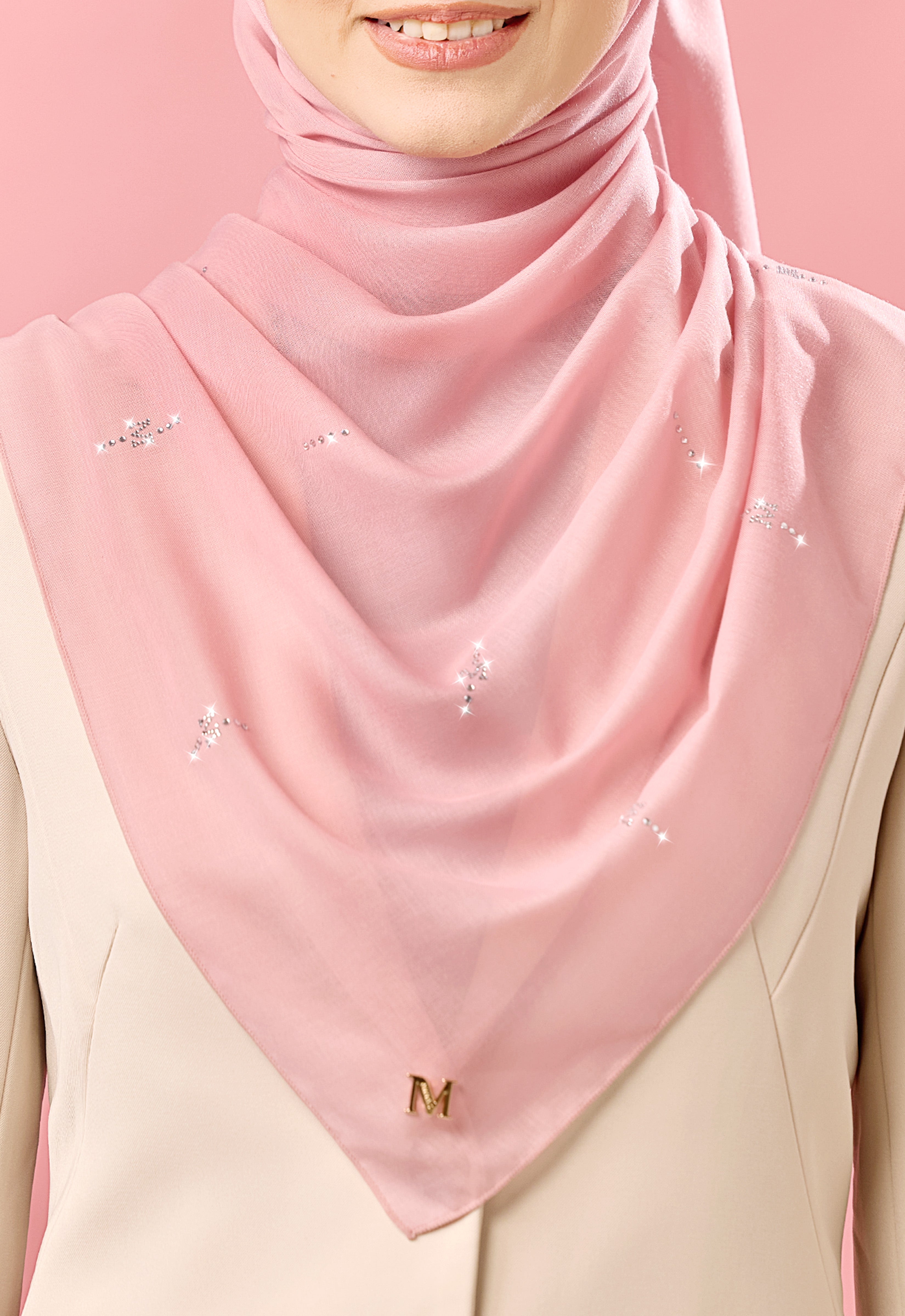SURI PLAIN STONE - DUSTY PINK