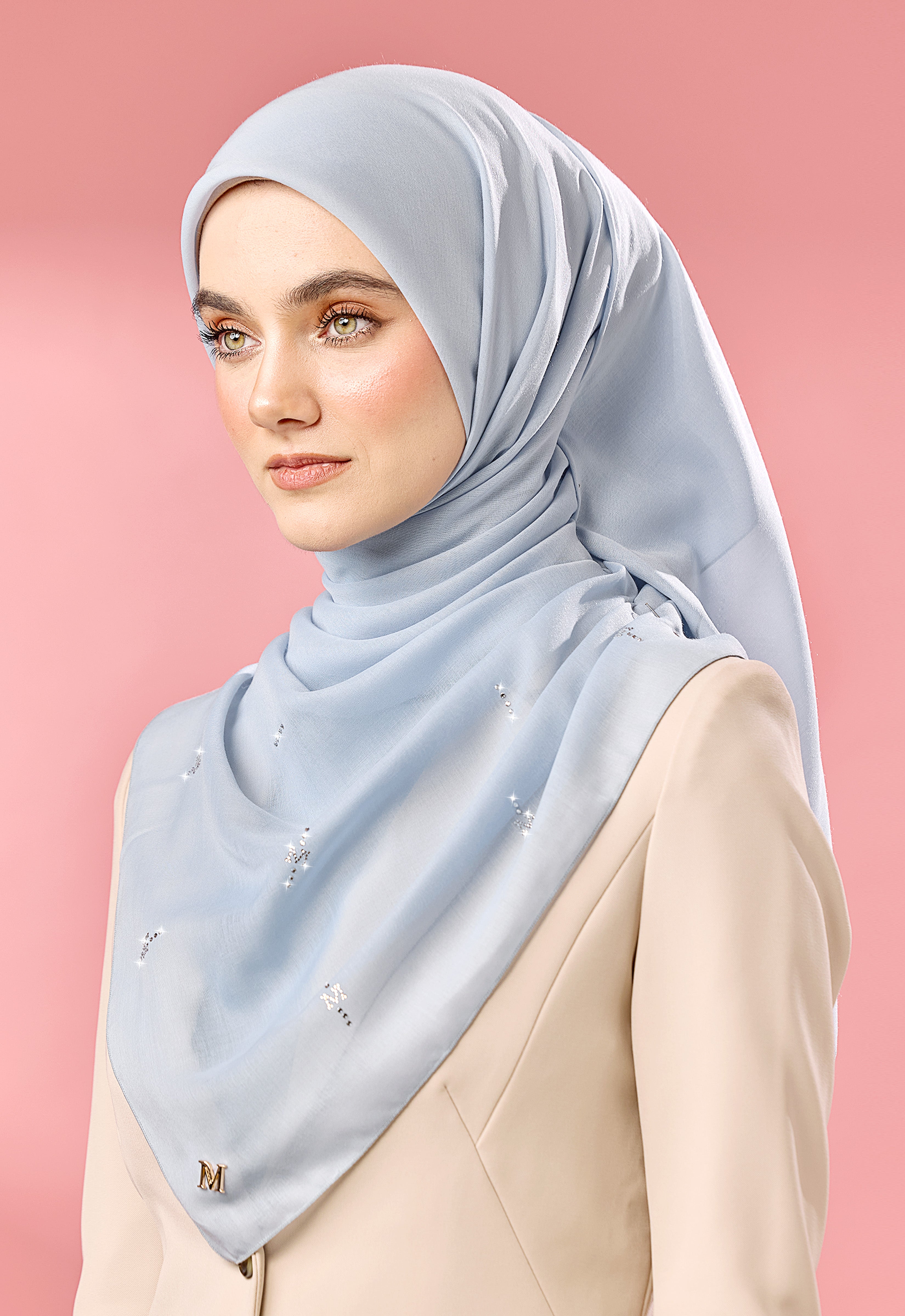 SURI PLAIN STONE - LIGHT BLUE