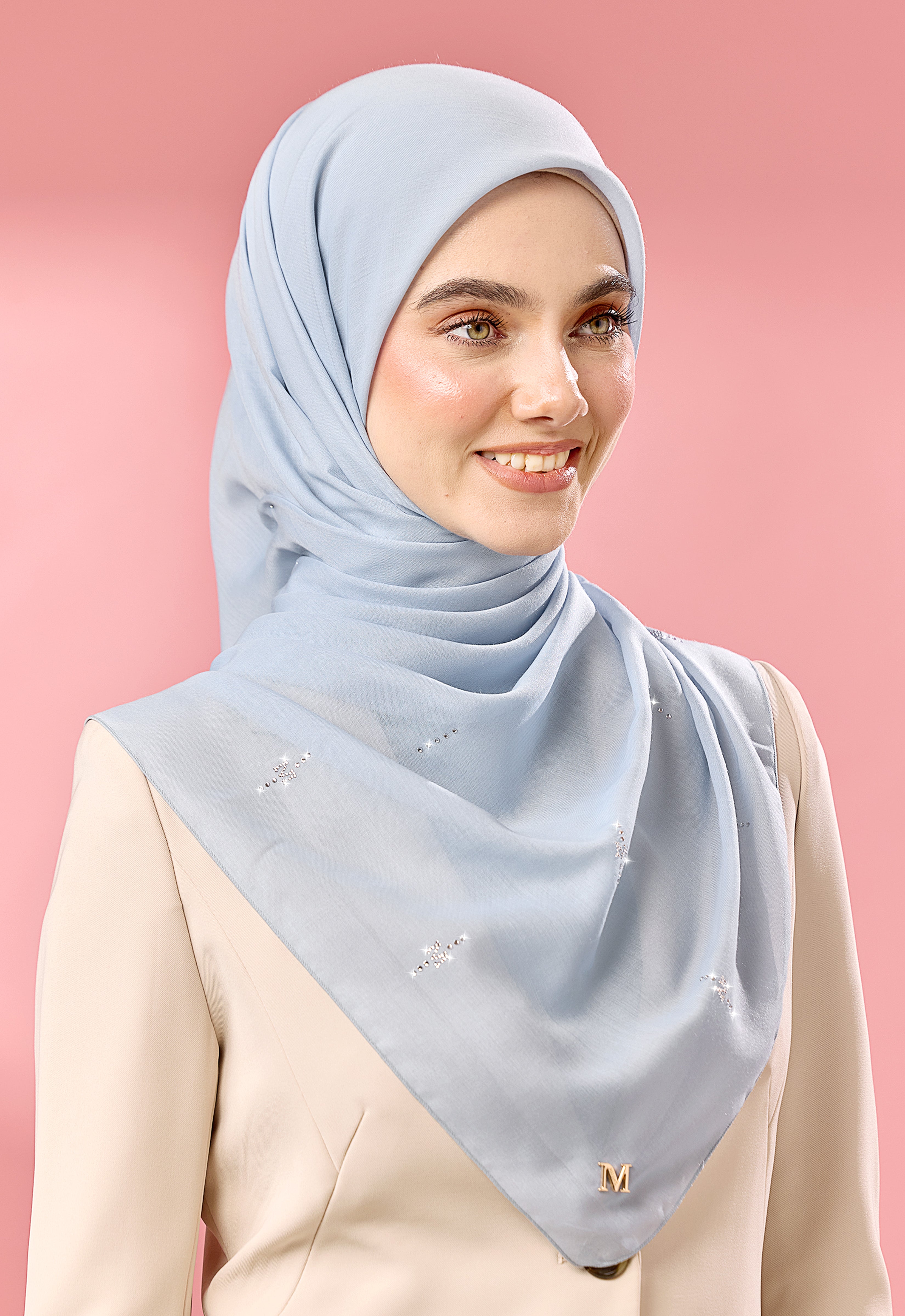 SURI PLAIN STONE - LIGHT BLUE