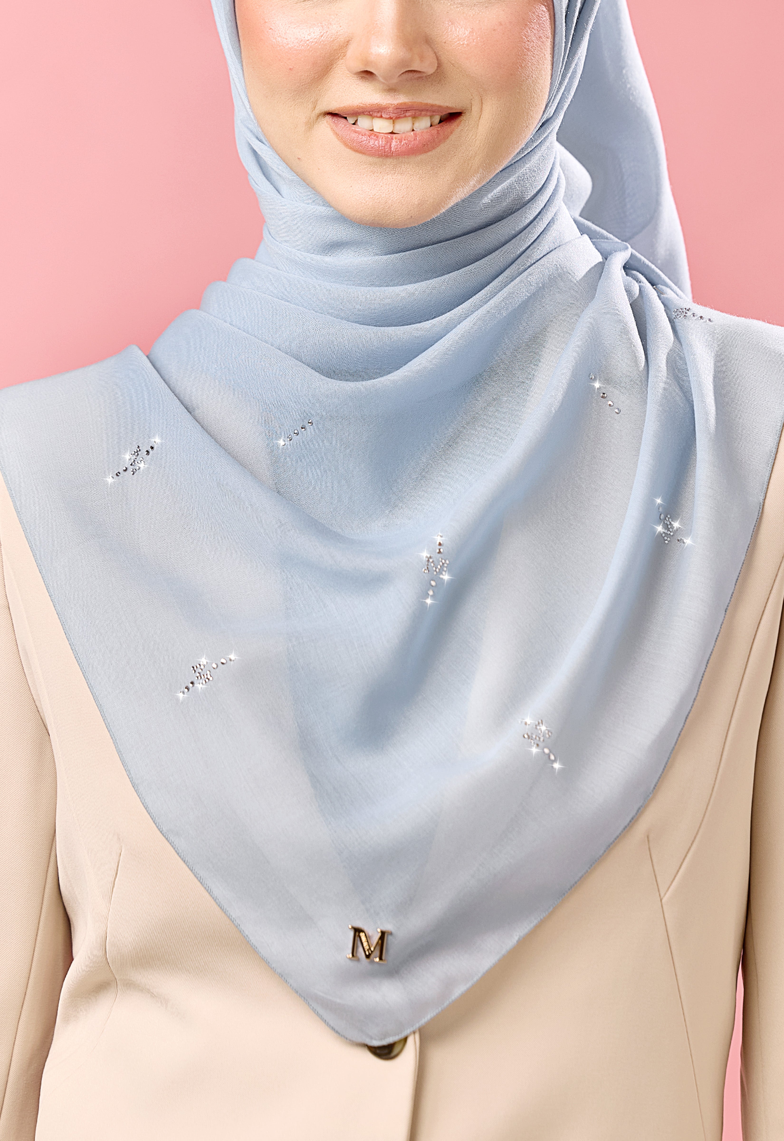 SURI PLAIN STONE - LIGHT BLUE