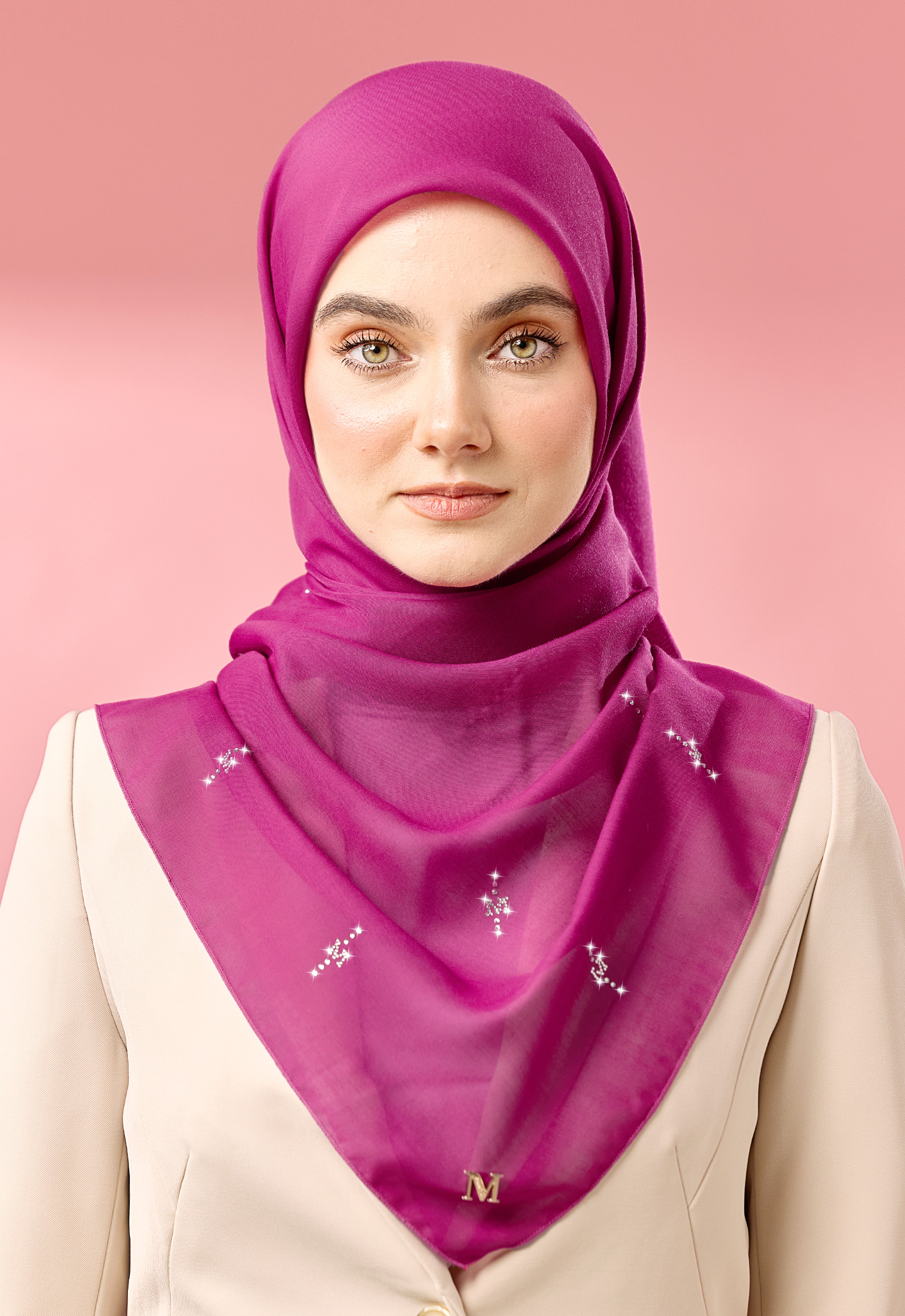 SURI PLAIN STONE - MAGENTA