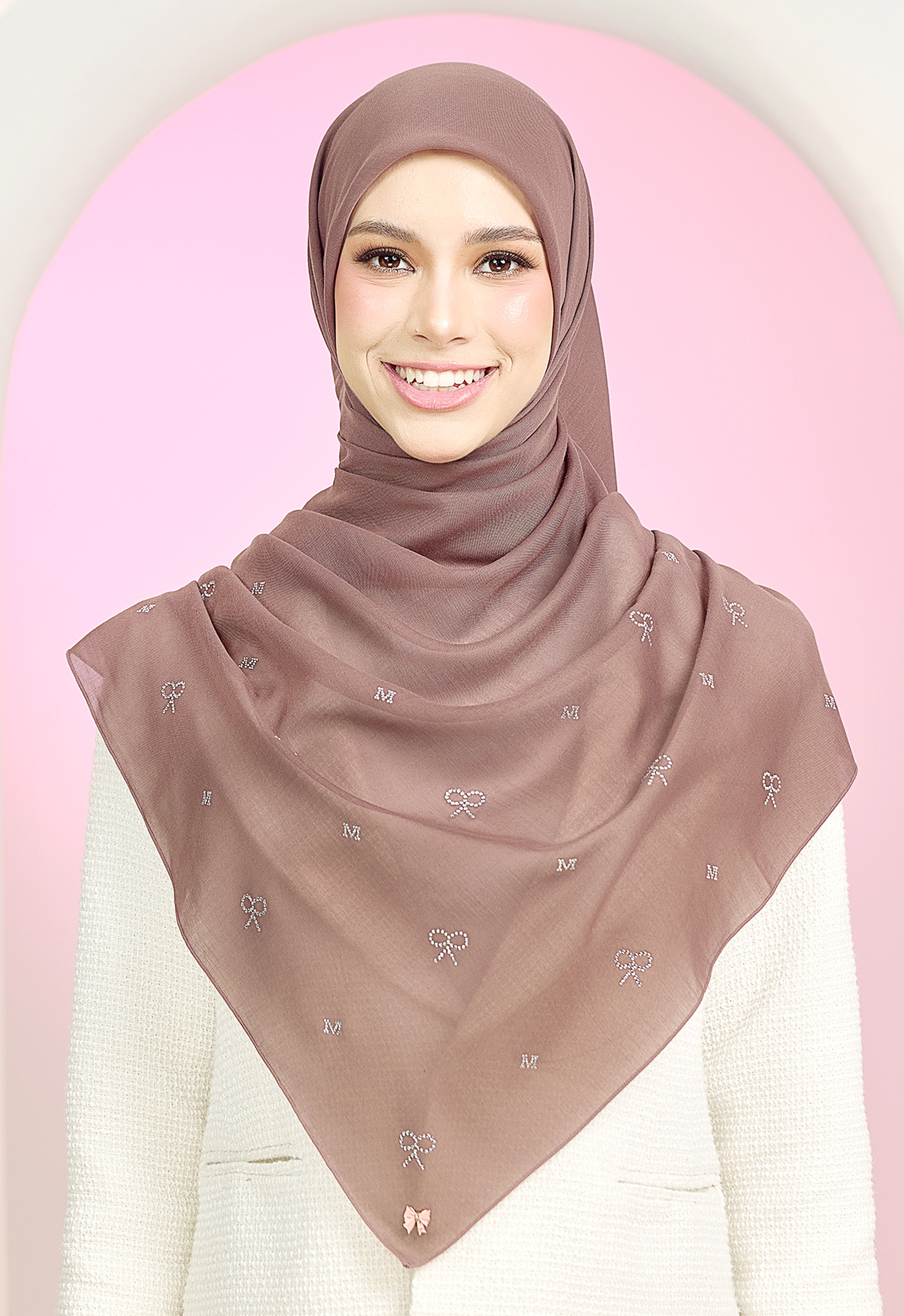 RIBBONY PLAIN STONE - LIGHT BROWN