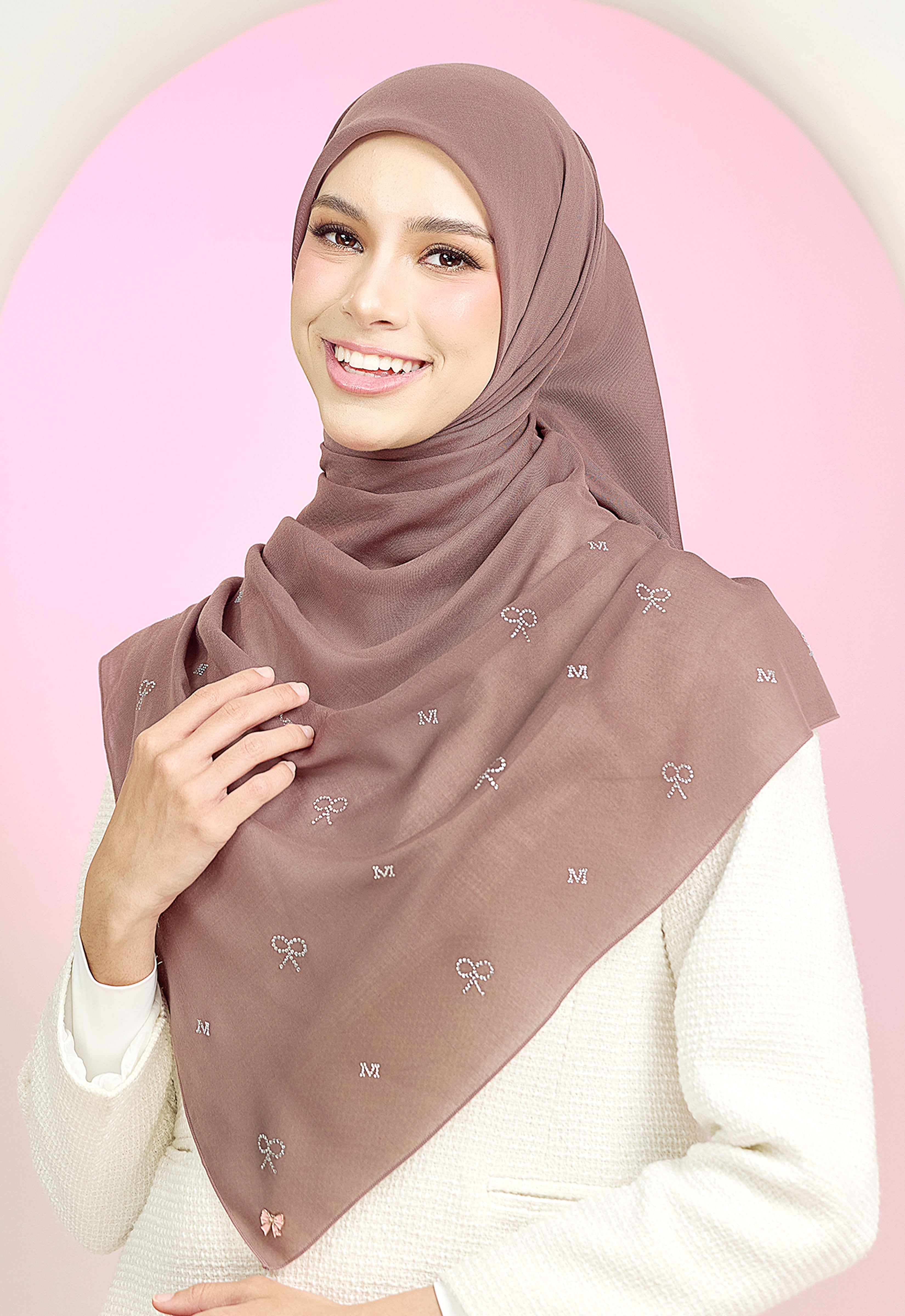 RIBBONY PLAIN STONE - LIGHT BROWN