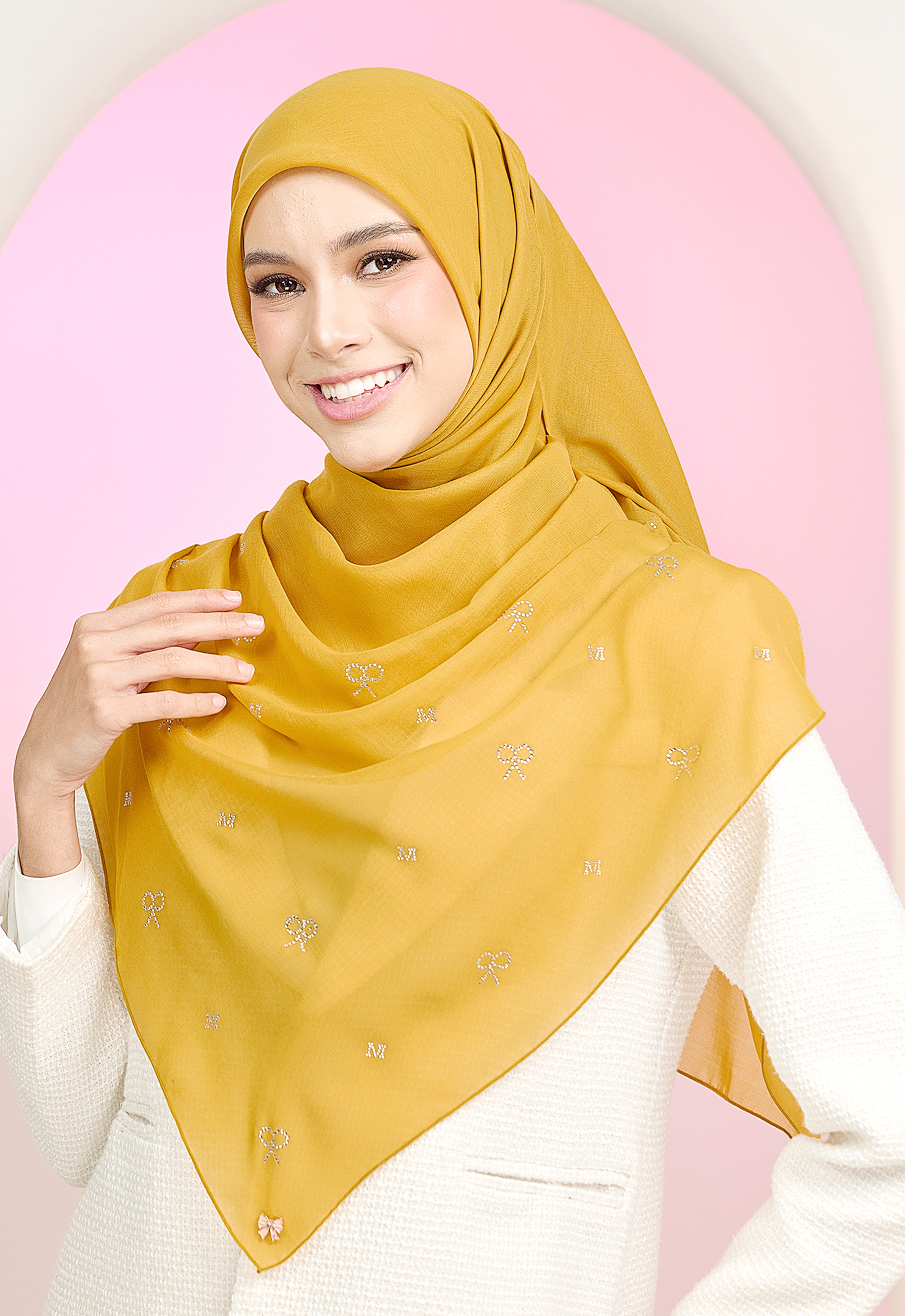 RIBBONY PLAIN STONE - MUSTARD