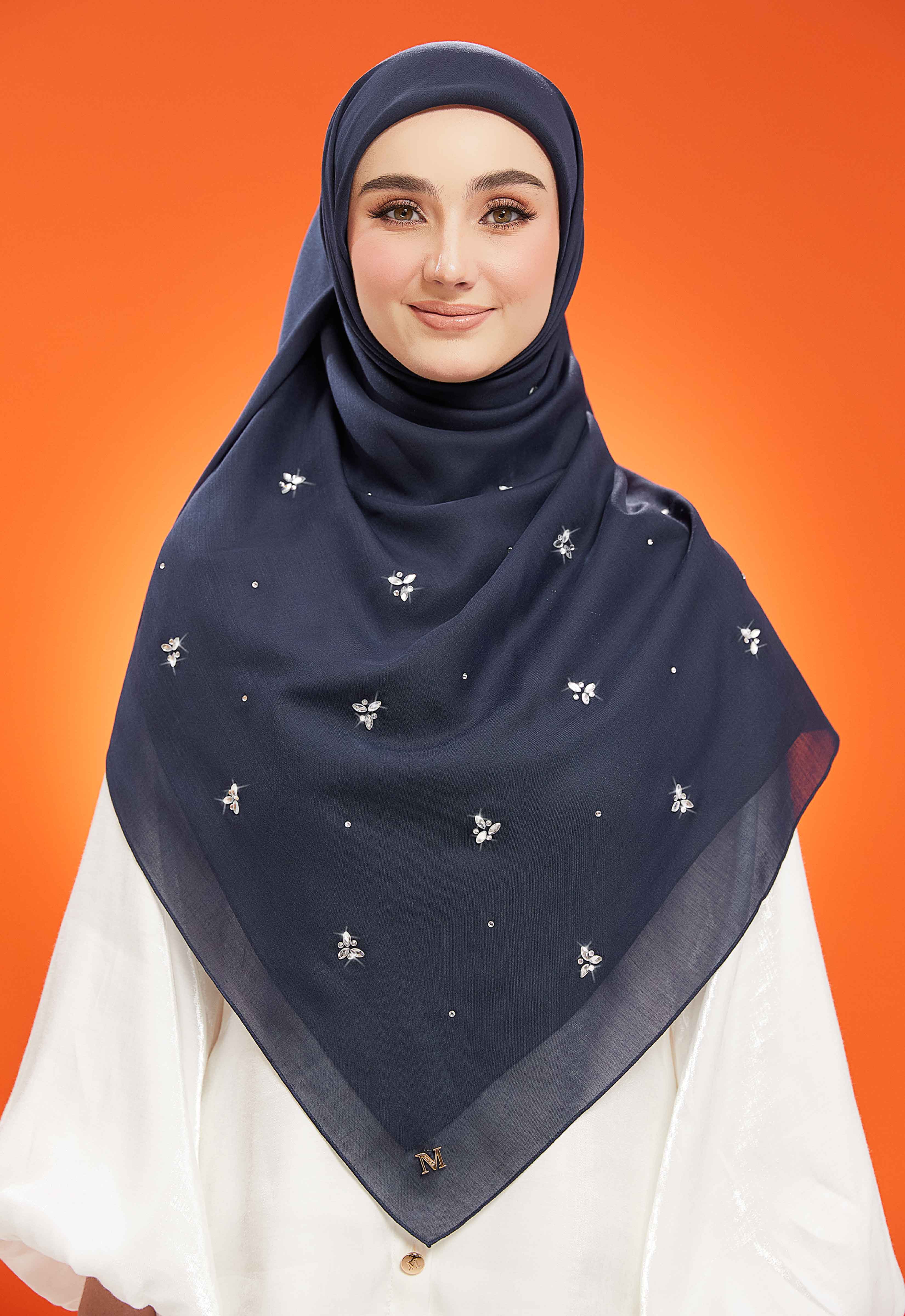 IRIS PLAIN STONE BAWAL - DARK BLUE