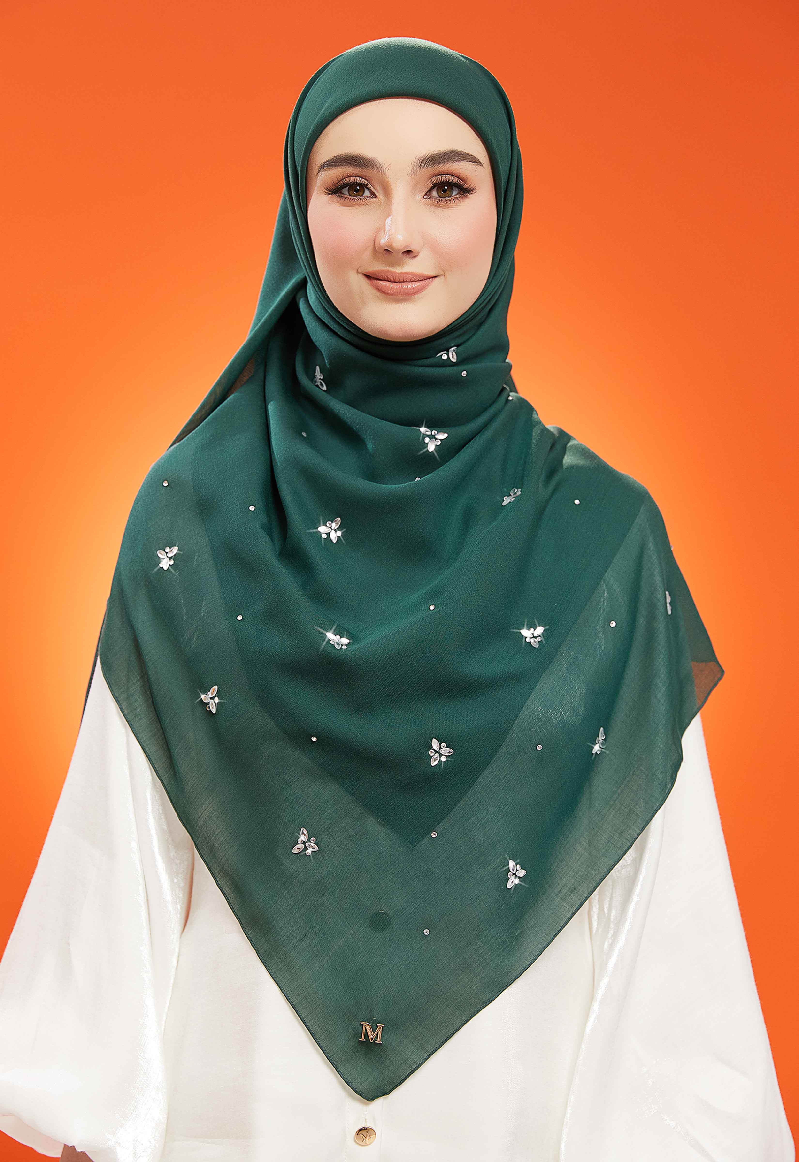 IRIS PLAIN STONE BAWAL - EMERALD GREEN