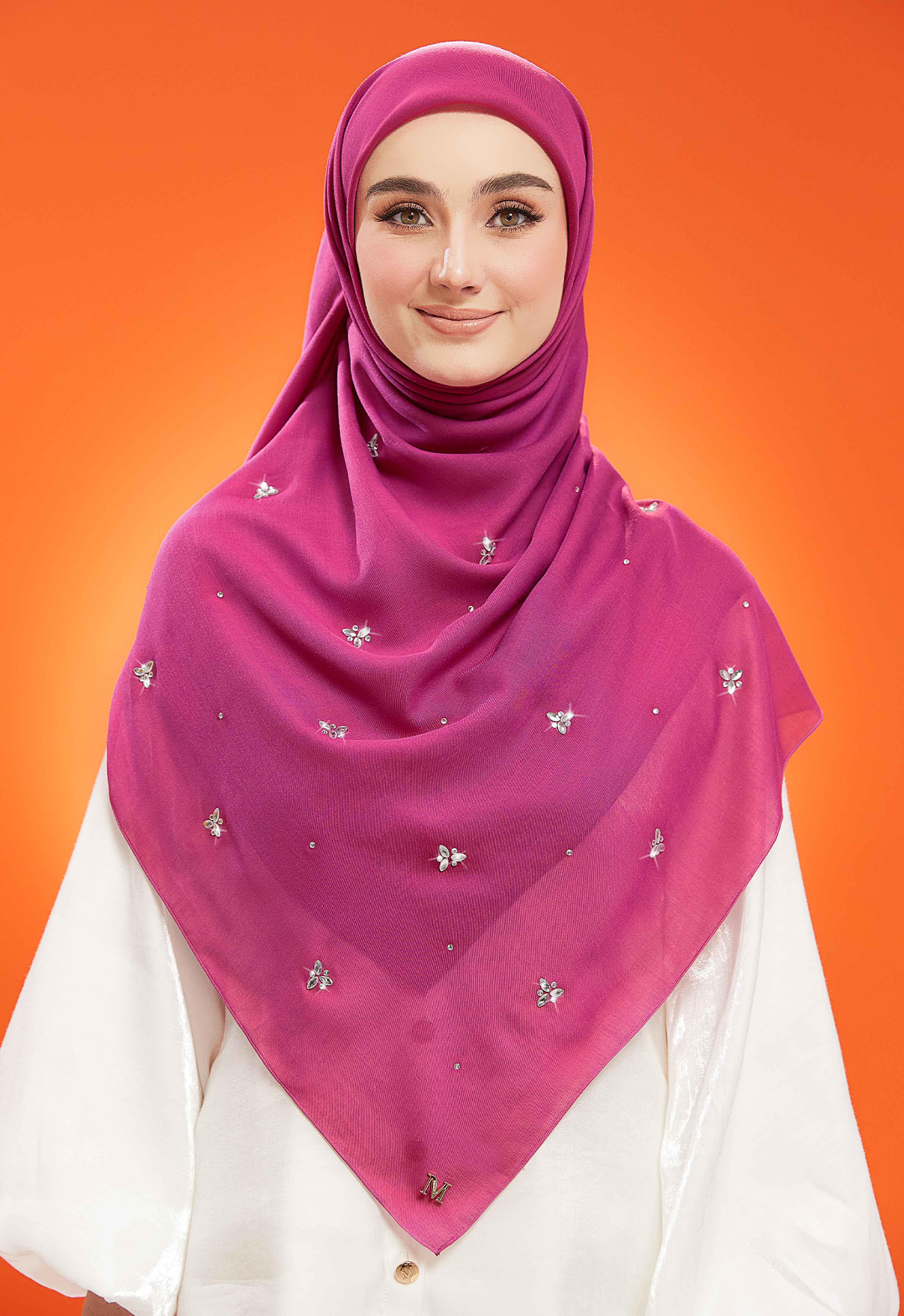 IRIS PLAIN STONE BAWAL - MAGENTA