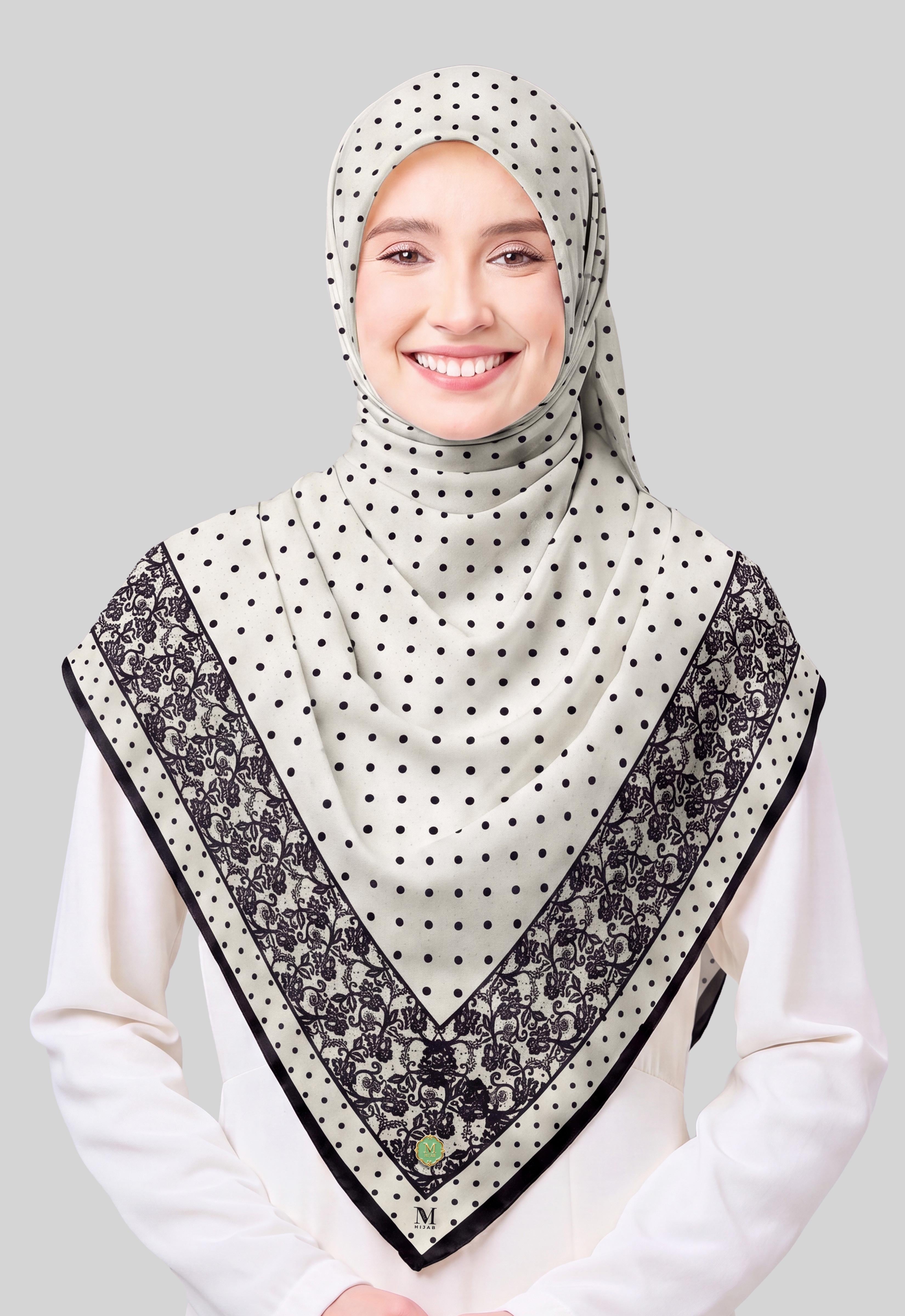 FOMO LACEY POLKA - BLACK WHITE
