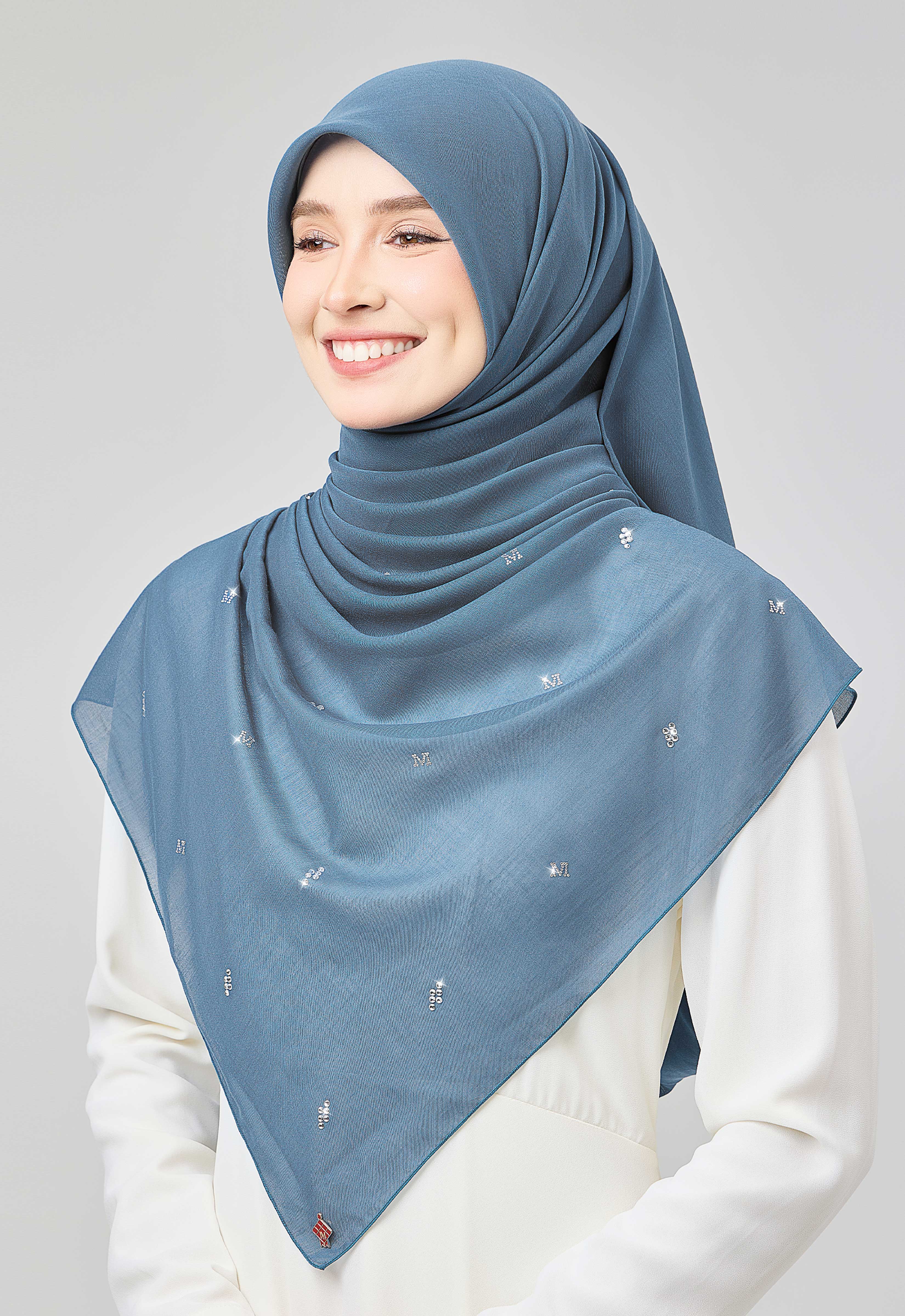 SETULUS RAYA PLAIN STONE - ASH BLUE