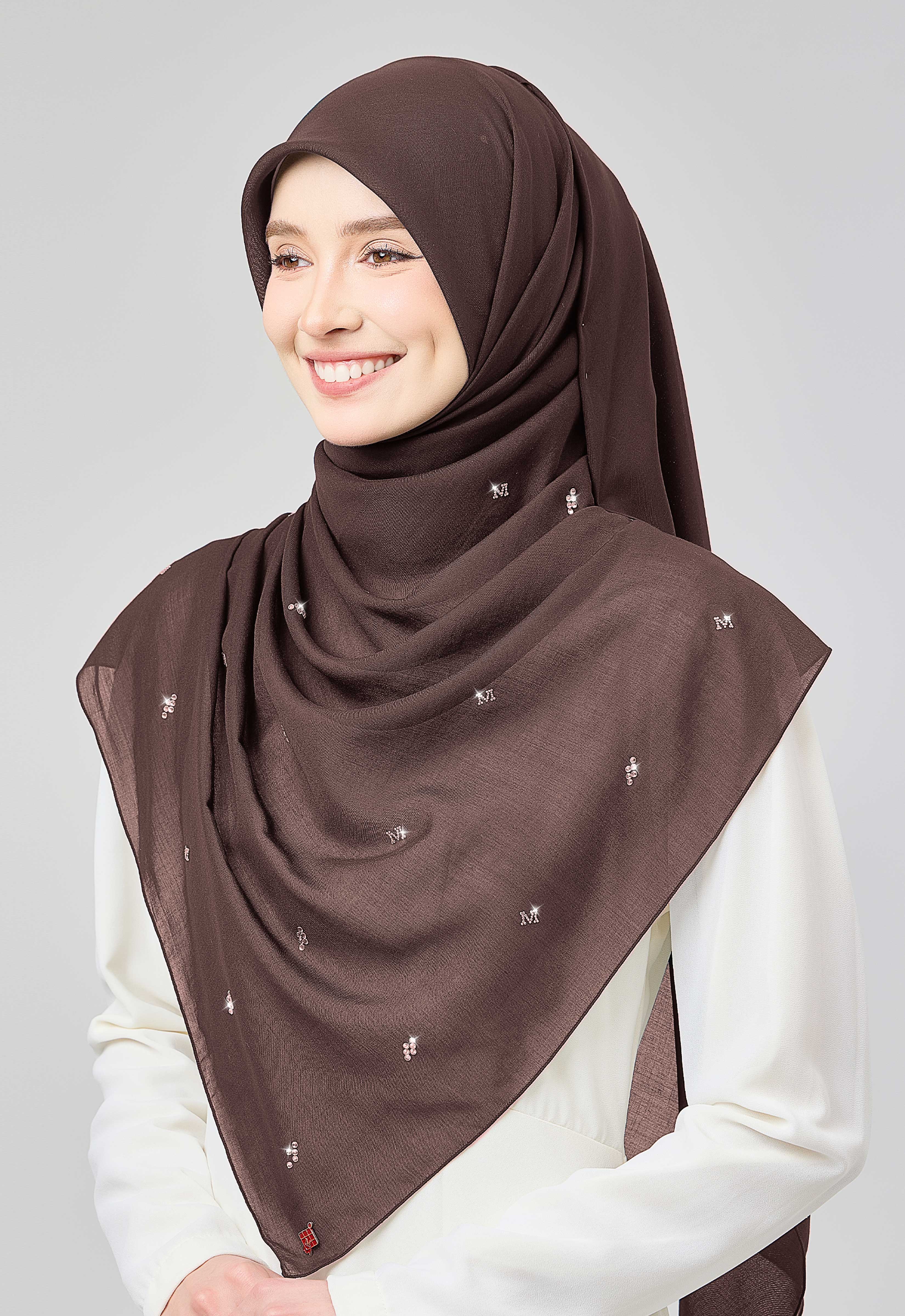 SETULUS RAYA PLAIN STONE - DARK BROWN