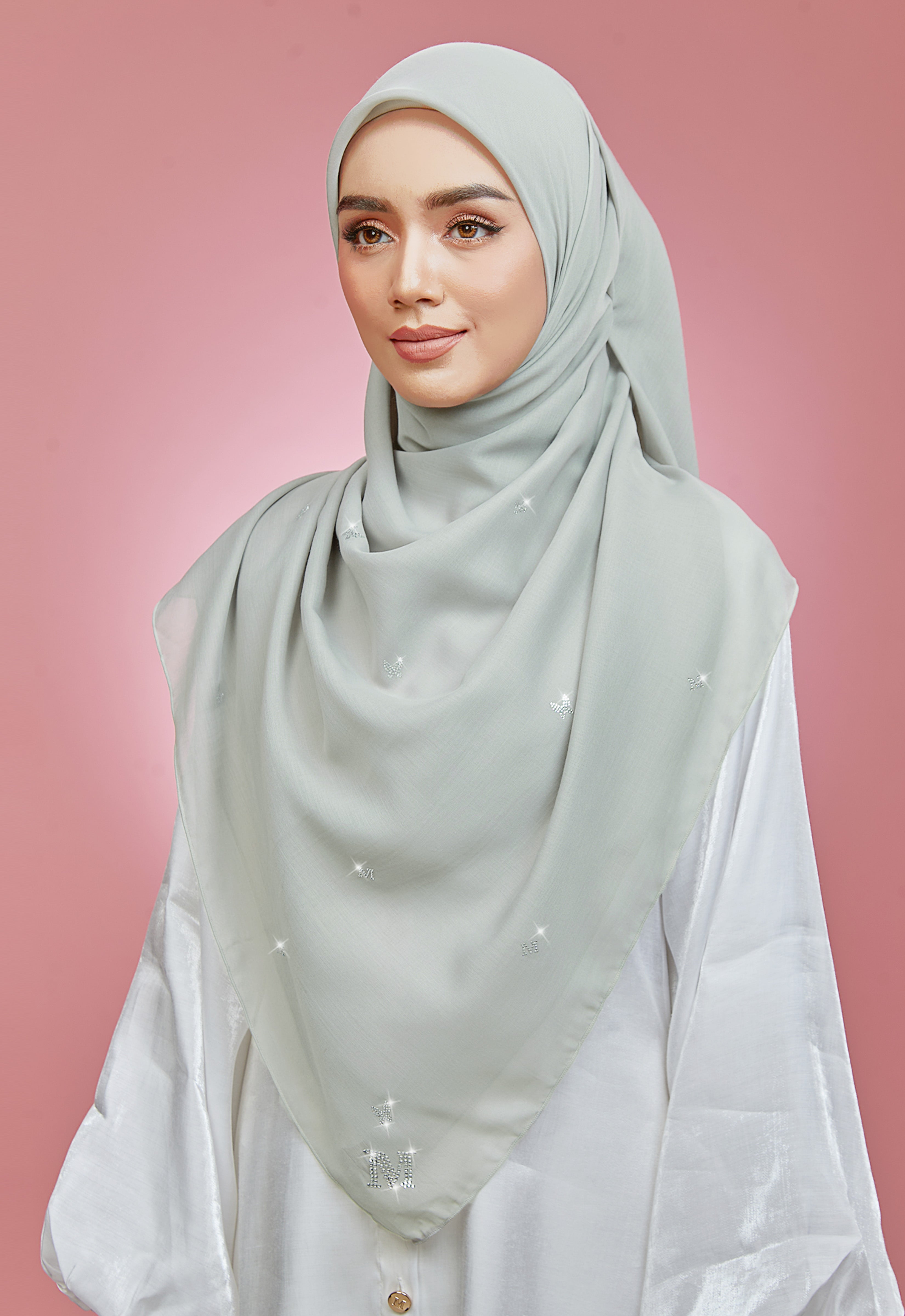 PLAIN BUTTERFLY STONE BAWAL - GRAY